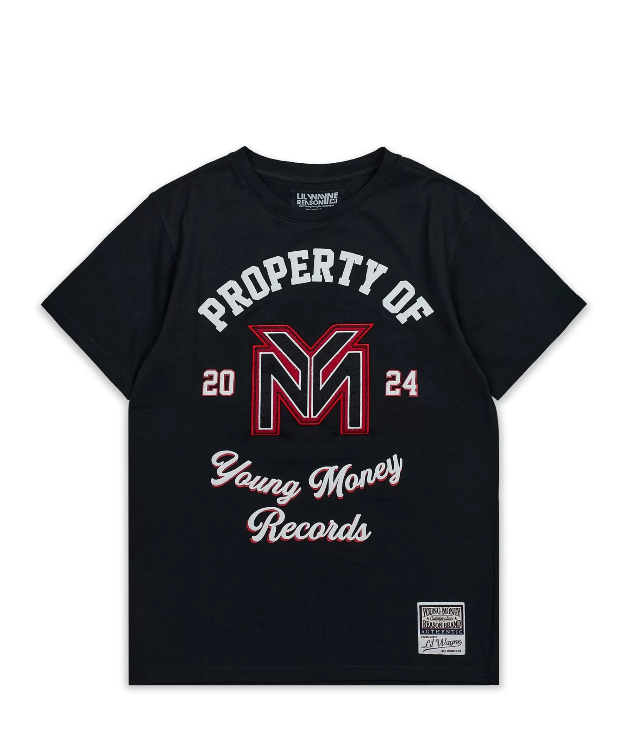 Store Lil Wayne Property Of Short Sleeve Tee - Black Graphic Tees