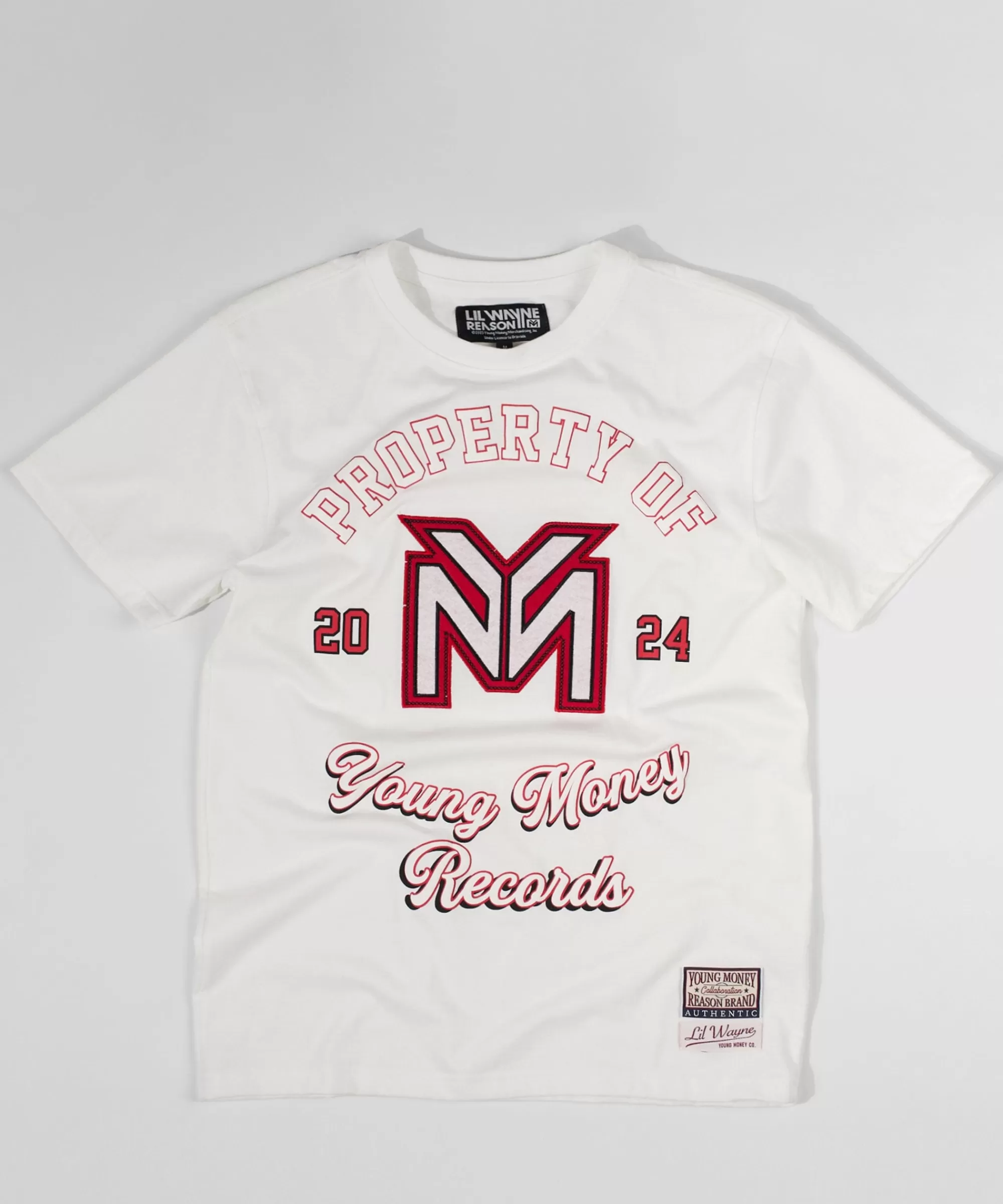 Cheap Lil Wayne Property Of Short Sleeve Tee - White Graphic Tees