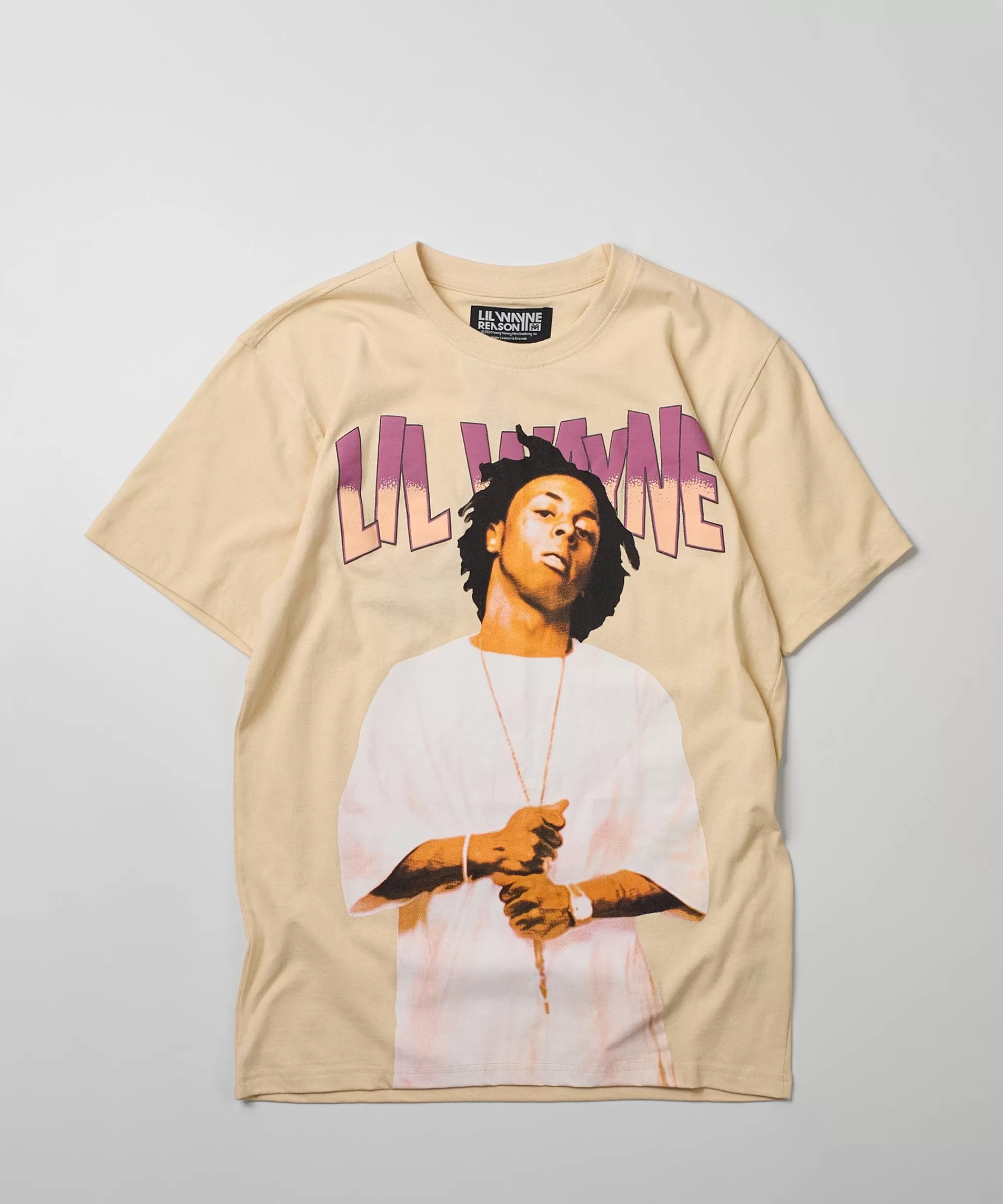 Store Lil Wayne Tha Carter Short Sleeve Tee - Khaki Graphic Tees