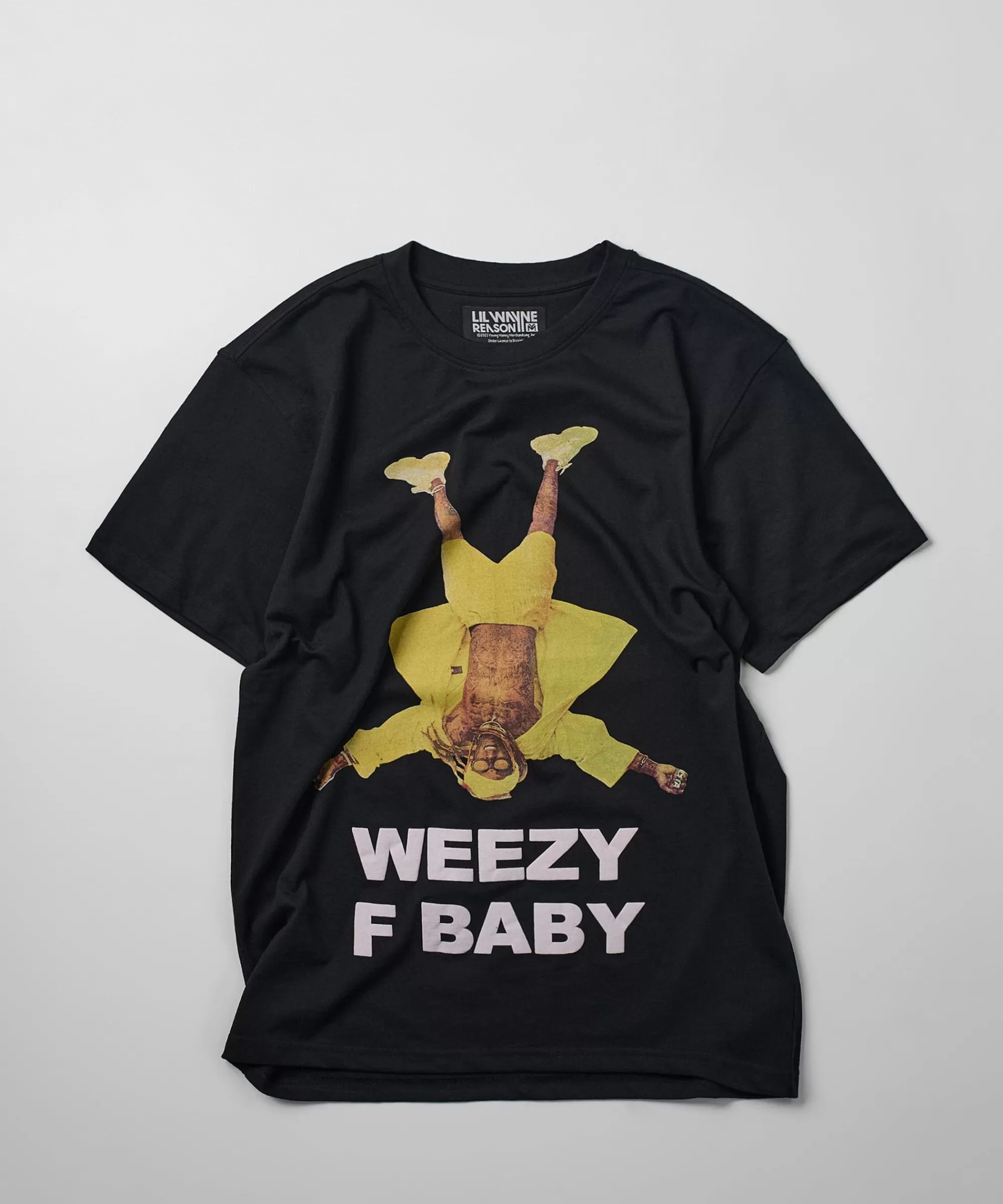 Hot Lil Wayne Weezy F Baby Photo Short Sleeve Tee - Black Graphic Tees