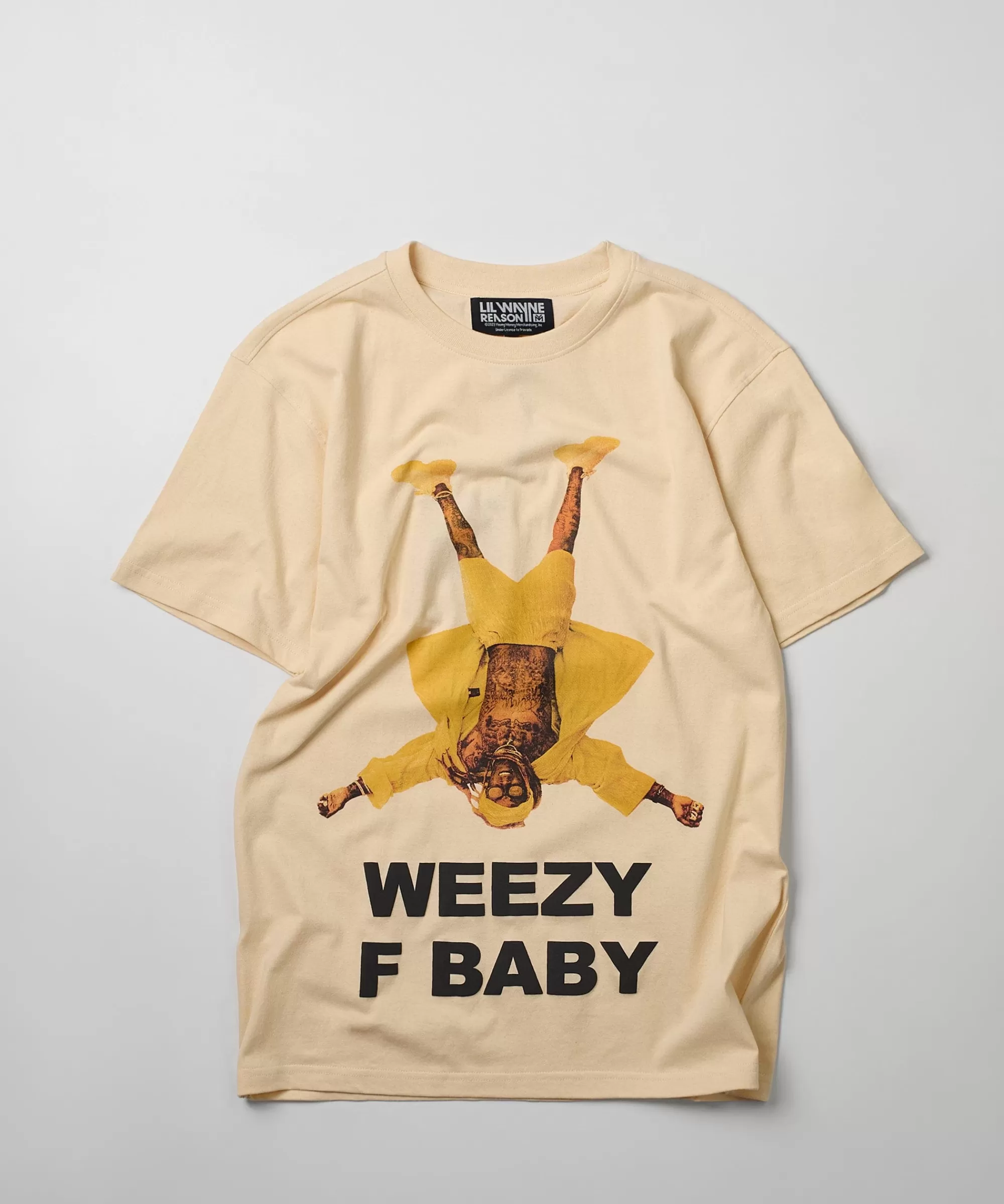 Best Sale Lil Wayne Weezy F Baby Photo Short Sleeve Tee - Khaki Graphic Tees