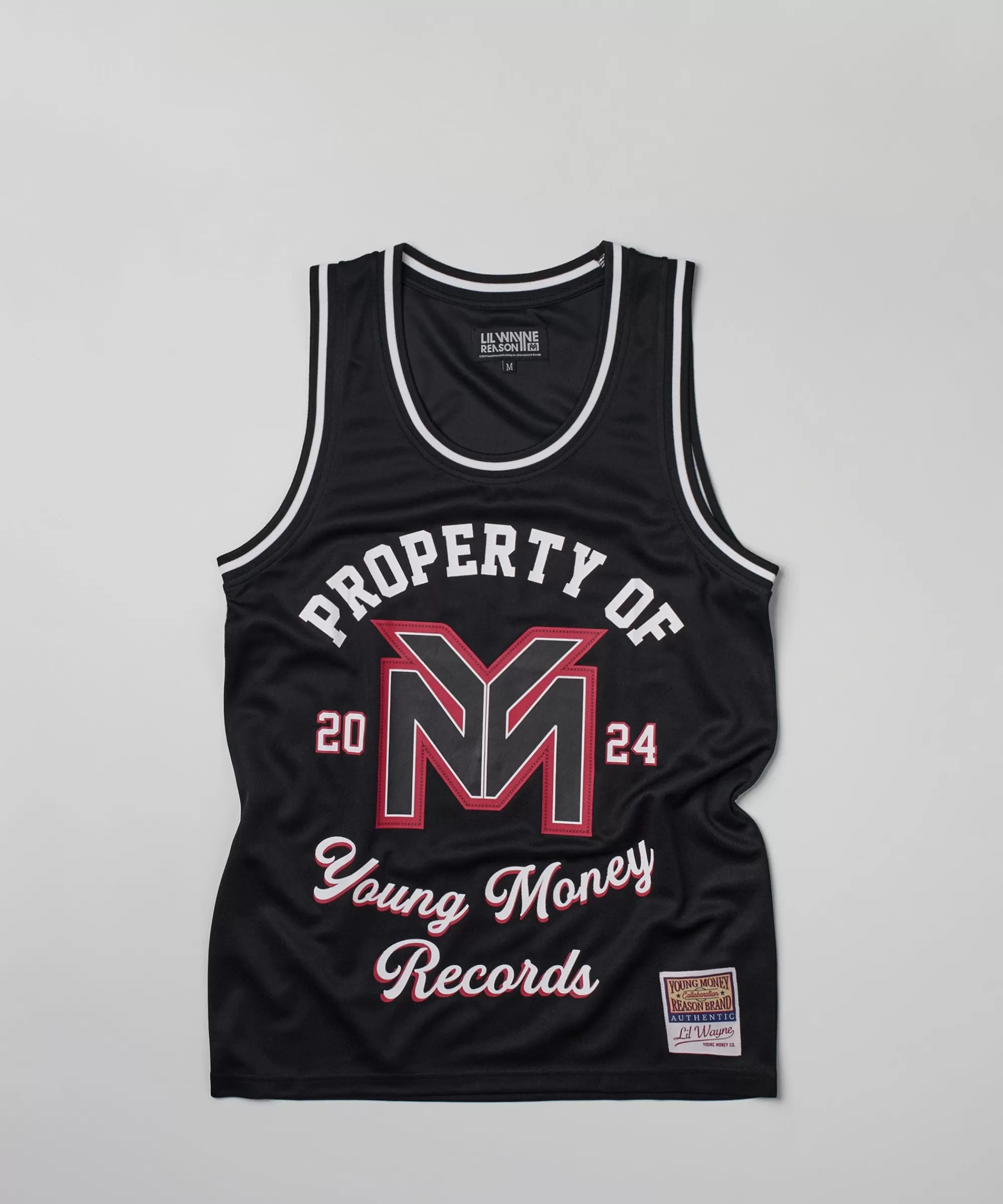 Fashion Lil Wayne Young Money Records Basketball Jersey - Black Jerseys