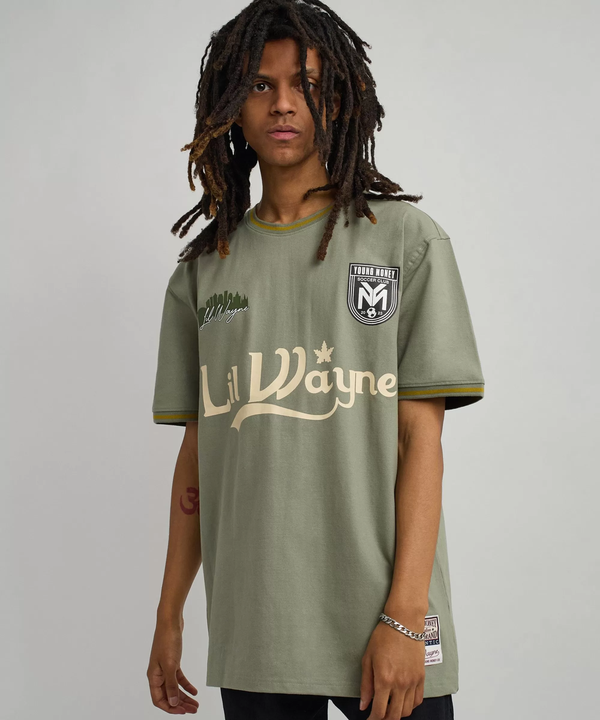 Best Lil Wayne Young Money Soccer Jersey - Olive Green Jerseys