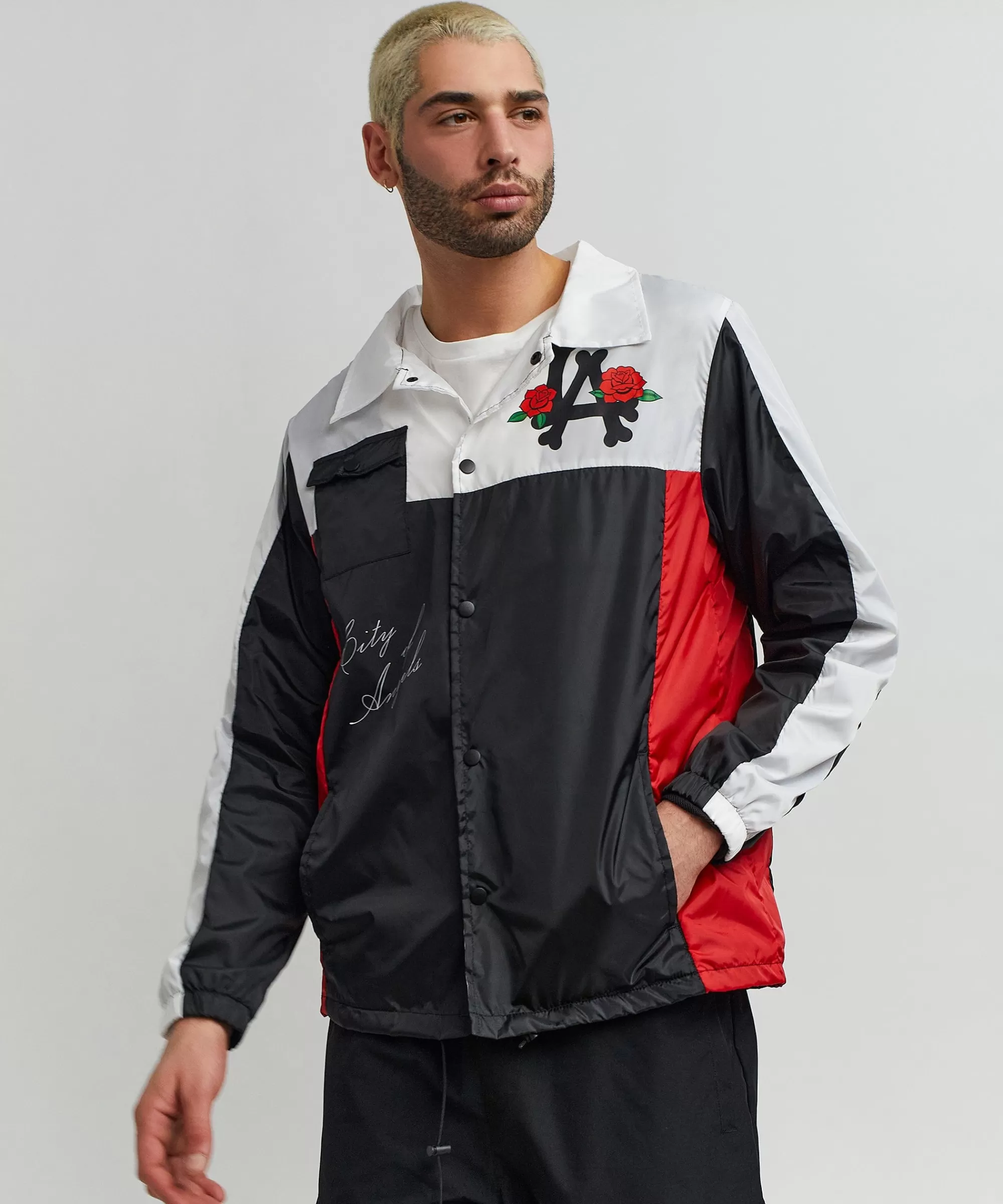 Store Los Angeles Coaches Jacket - Black Lightweight Jackets