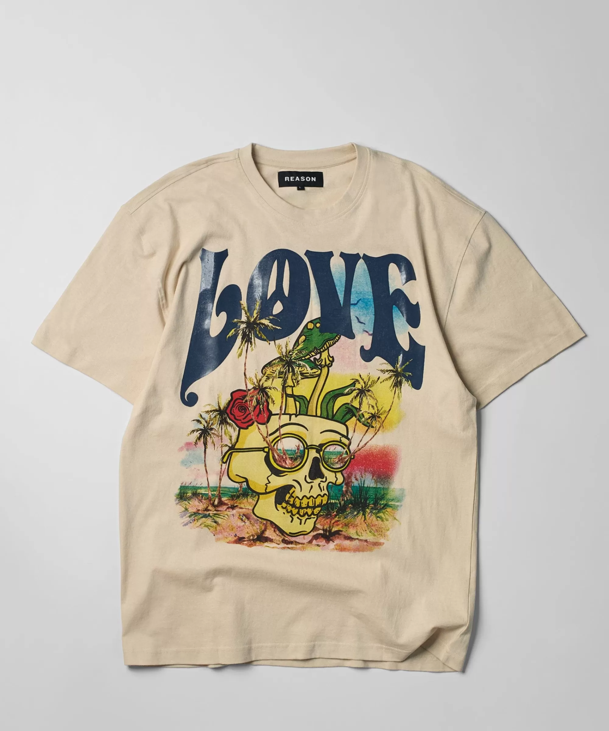 Store Love Hate Short Sleeve Tee - Sand Graphic Tees