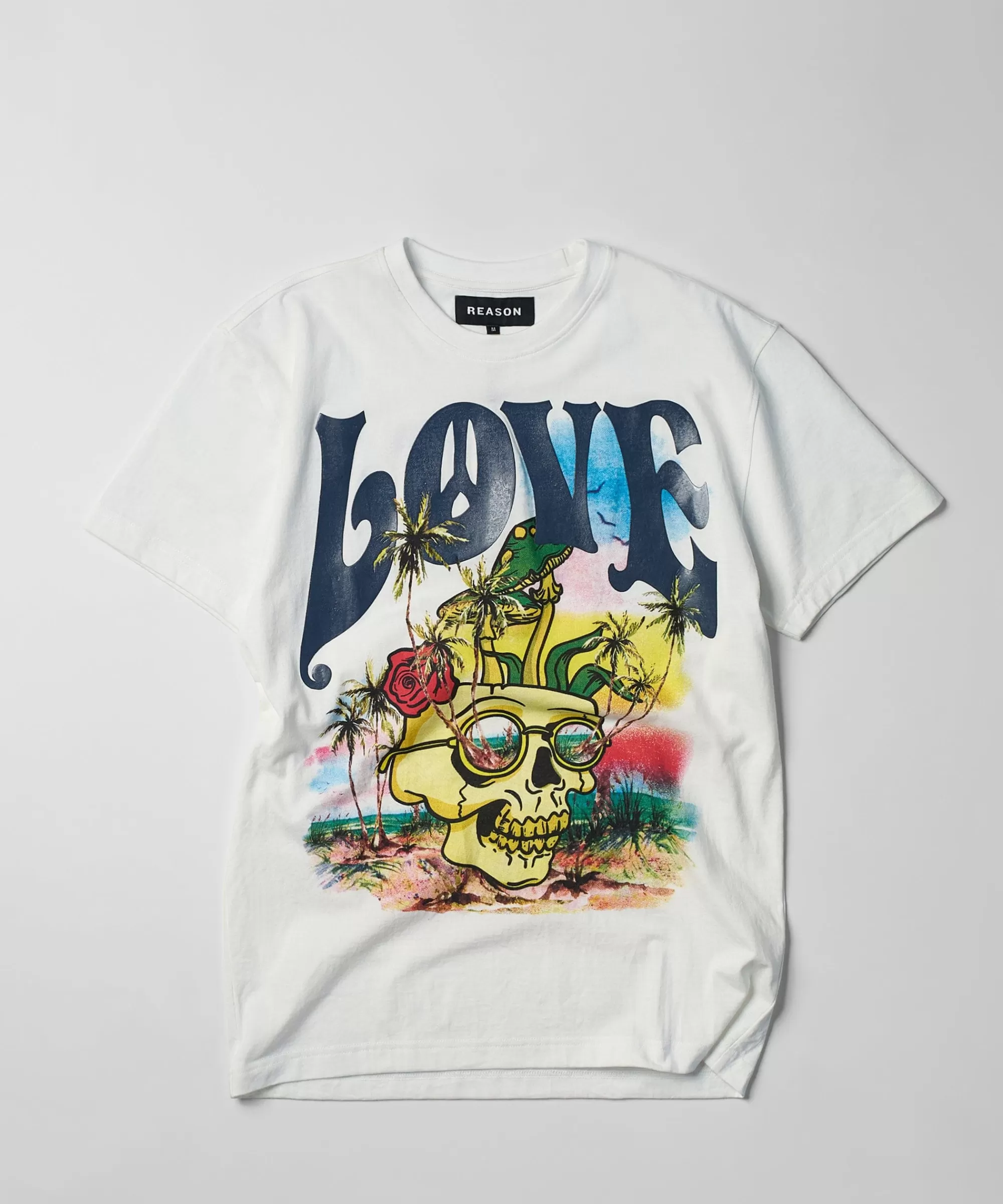 Store Love Hate Short Sleeve Tee - White Graphic Tees