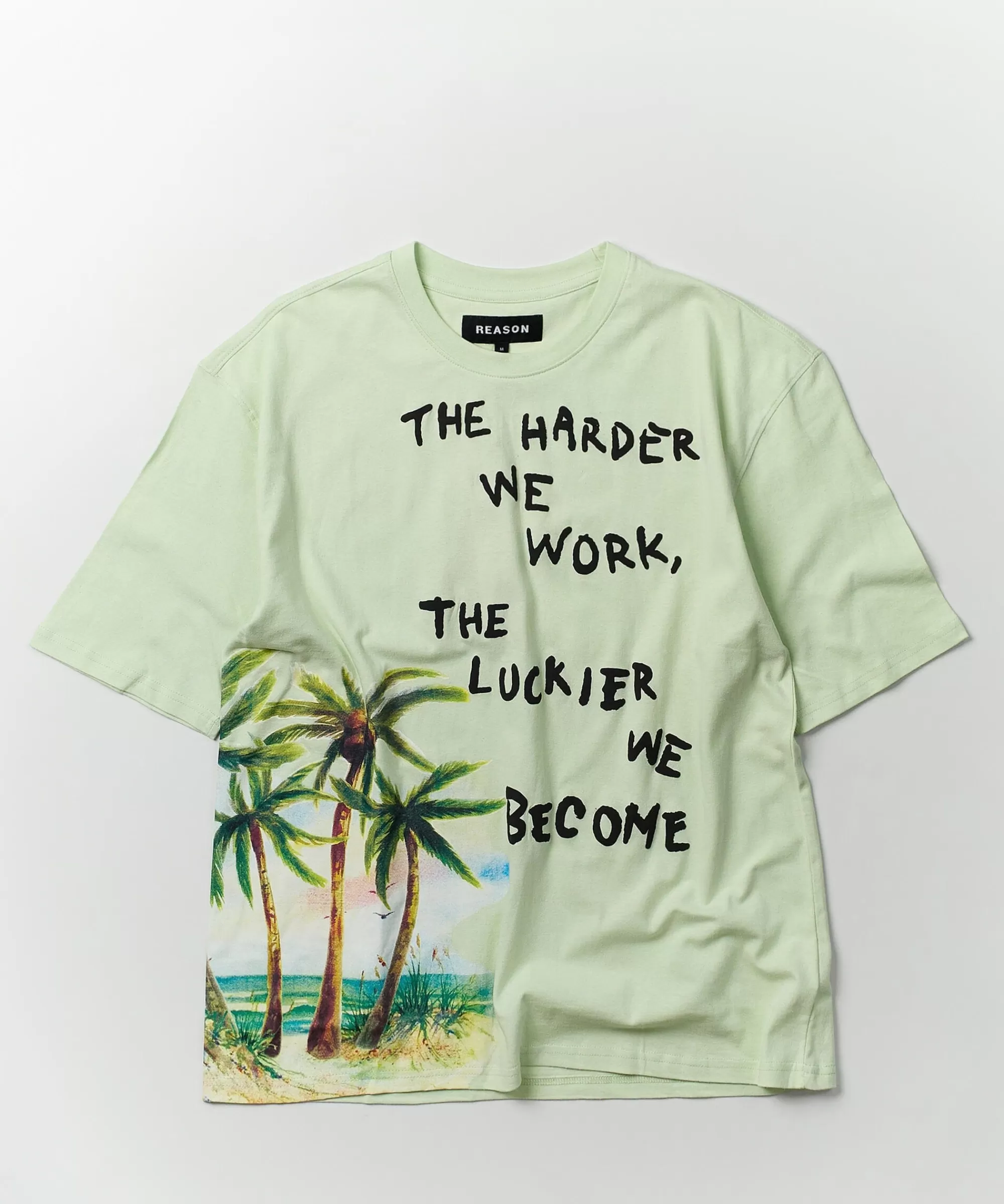 Outlet Luckier We Become Oversized Graphic Tee - Olive Green Graphic Tees | Oversized Tees