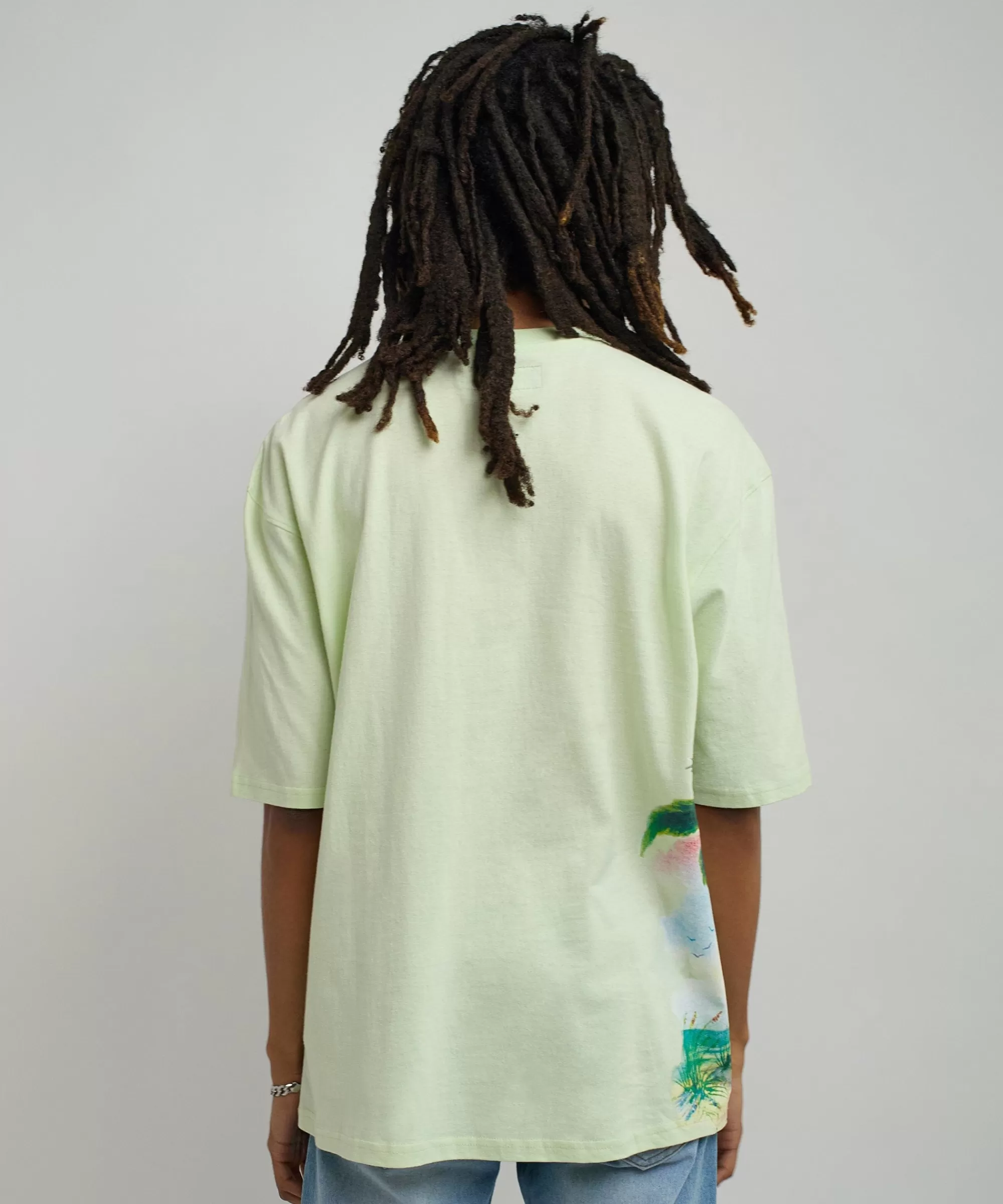 Outlet Luckier We Become Oversized Graphic Tee - Olive Green Graphic Tees | Oversized Tees