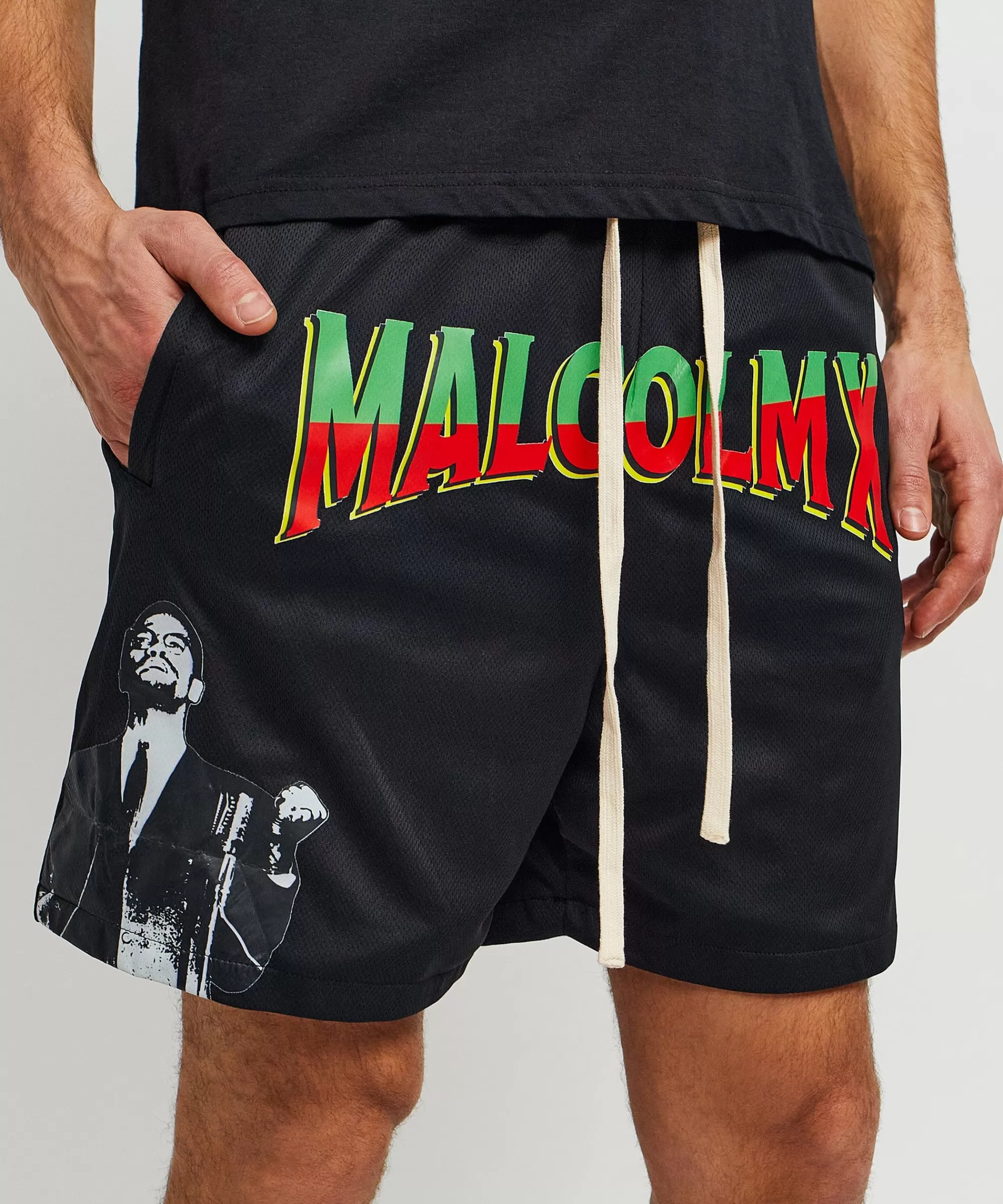 Flash Sale Malcolm X Retro Mesh Shorts - Black Shop All Bottoms | Shorts