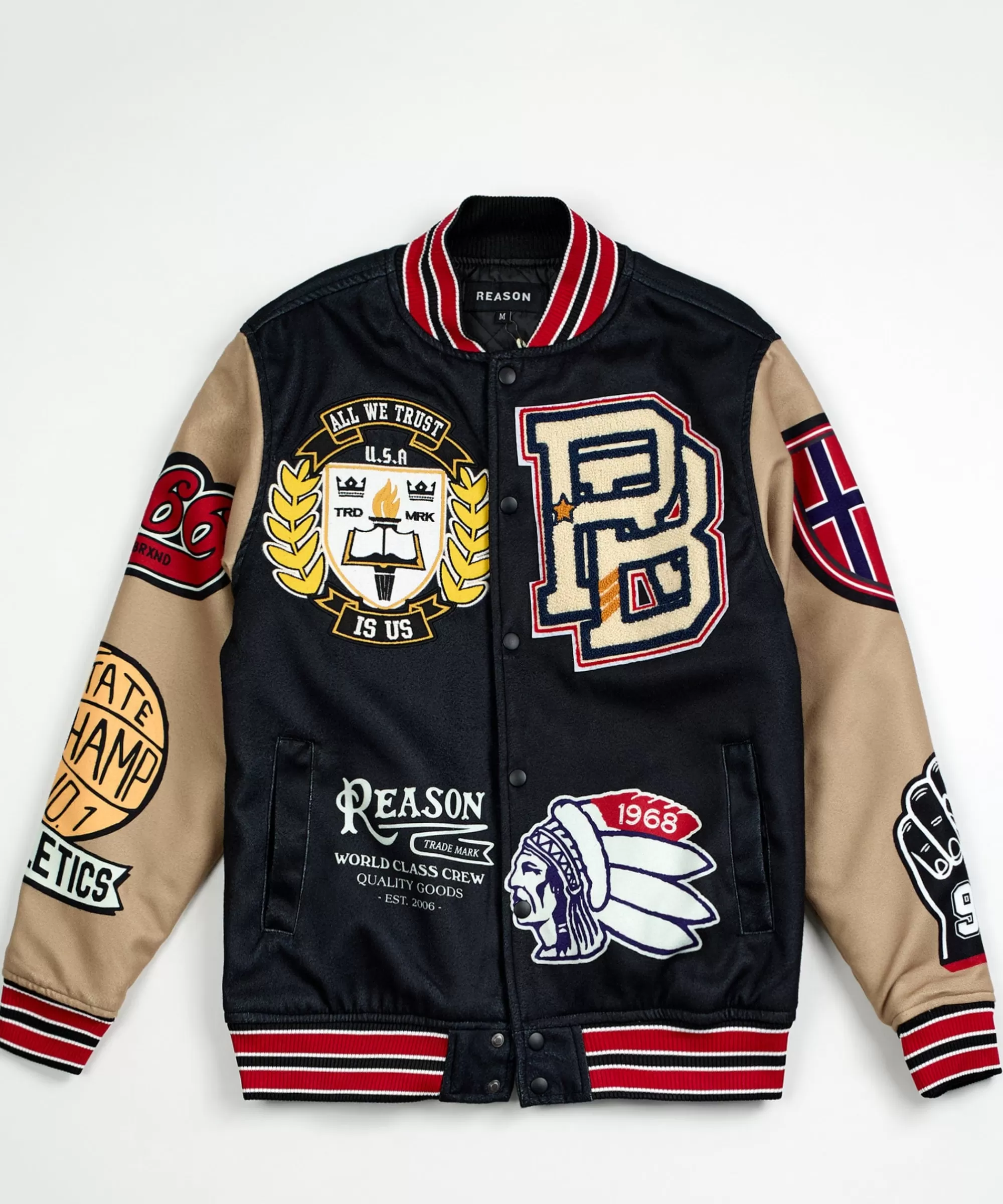 Fashion Master Division Varsity Jacket - Black Varsity Jackets