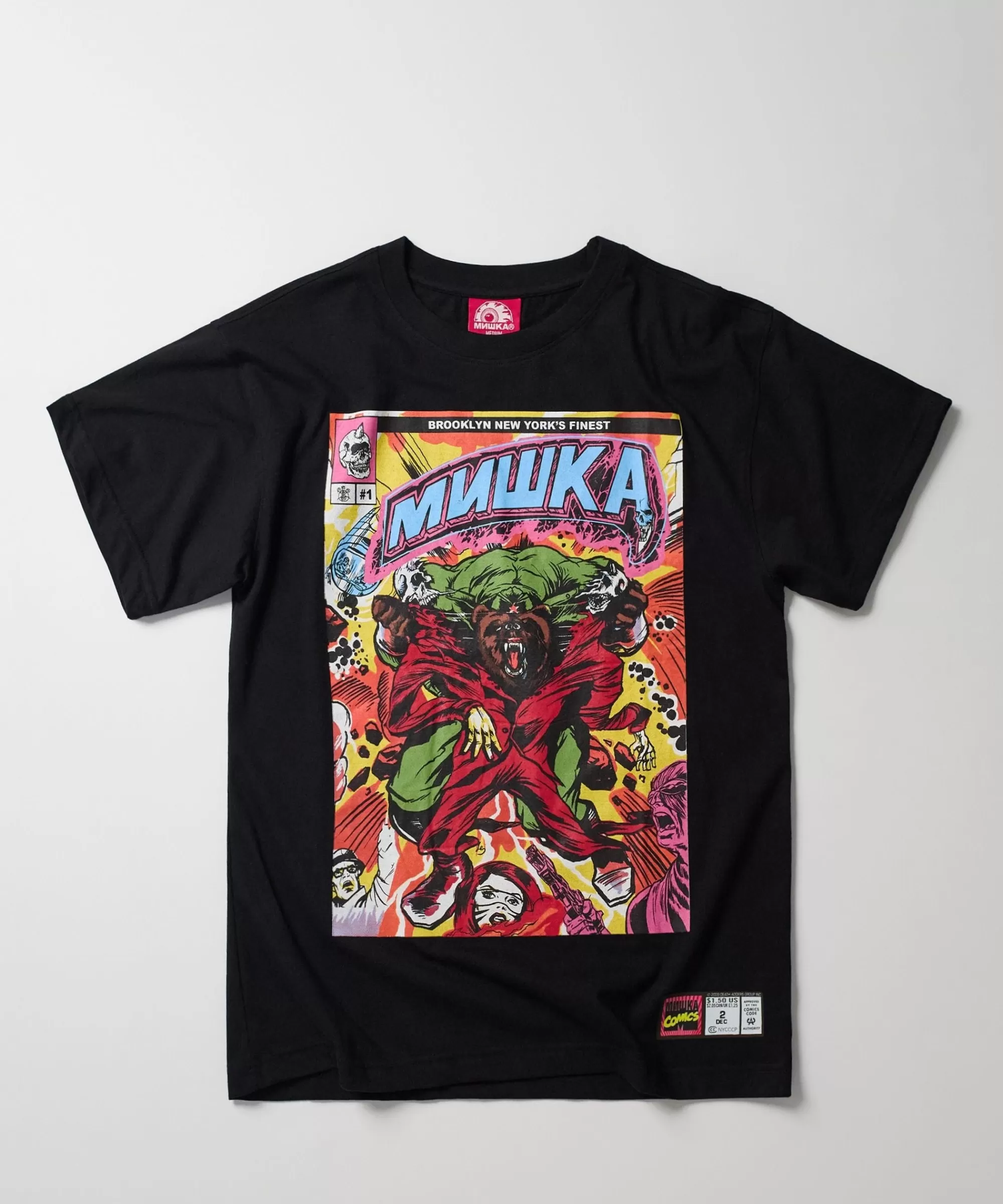 Flash Sale Mishka Brooklyns Finest Short Sleeve Tee - Black Graphic Tees