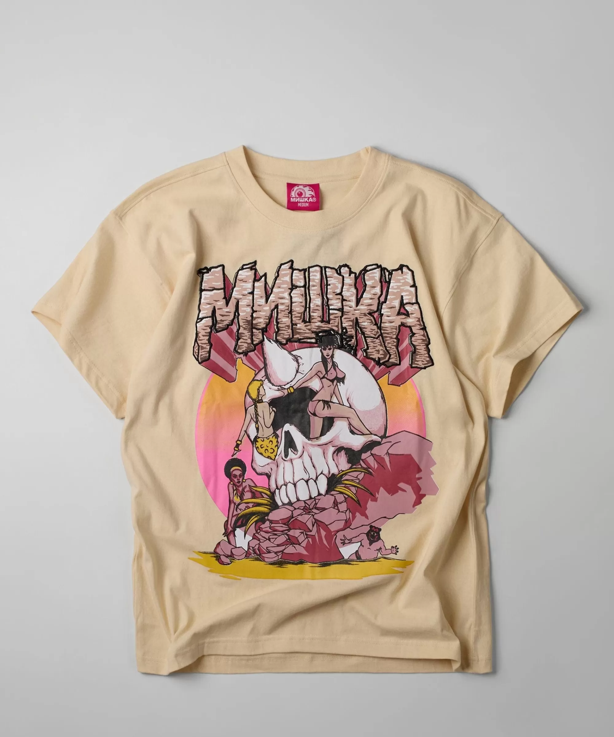 Best Sale Mishka Cyco Short Sleeve Tee - Khaki Graphic Tees