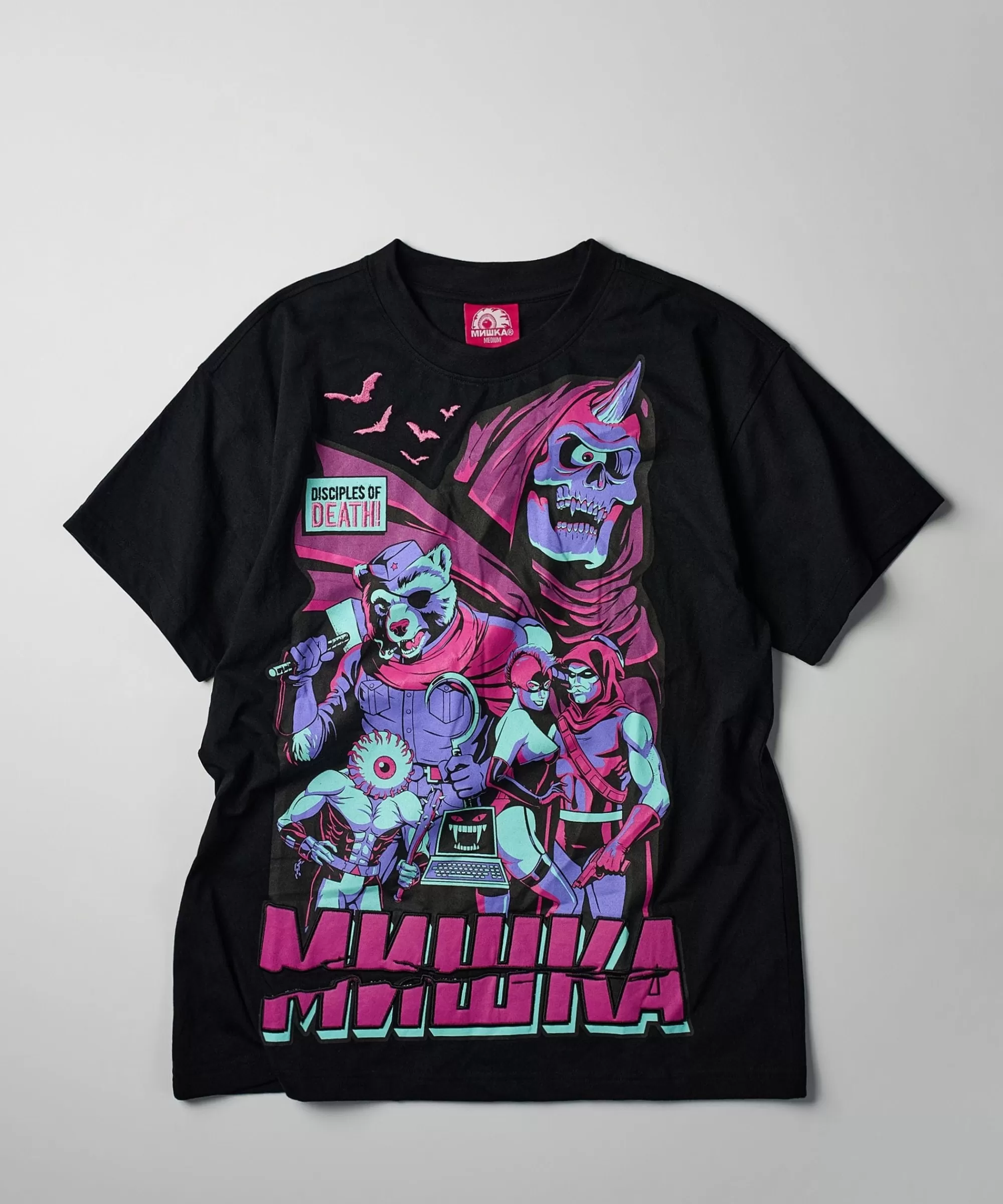 Online Mishka Disciples Of Death Short Sleeve Tee - Black Graphic Tees