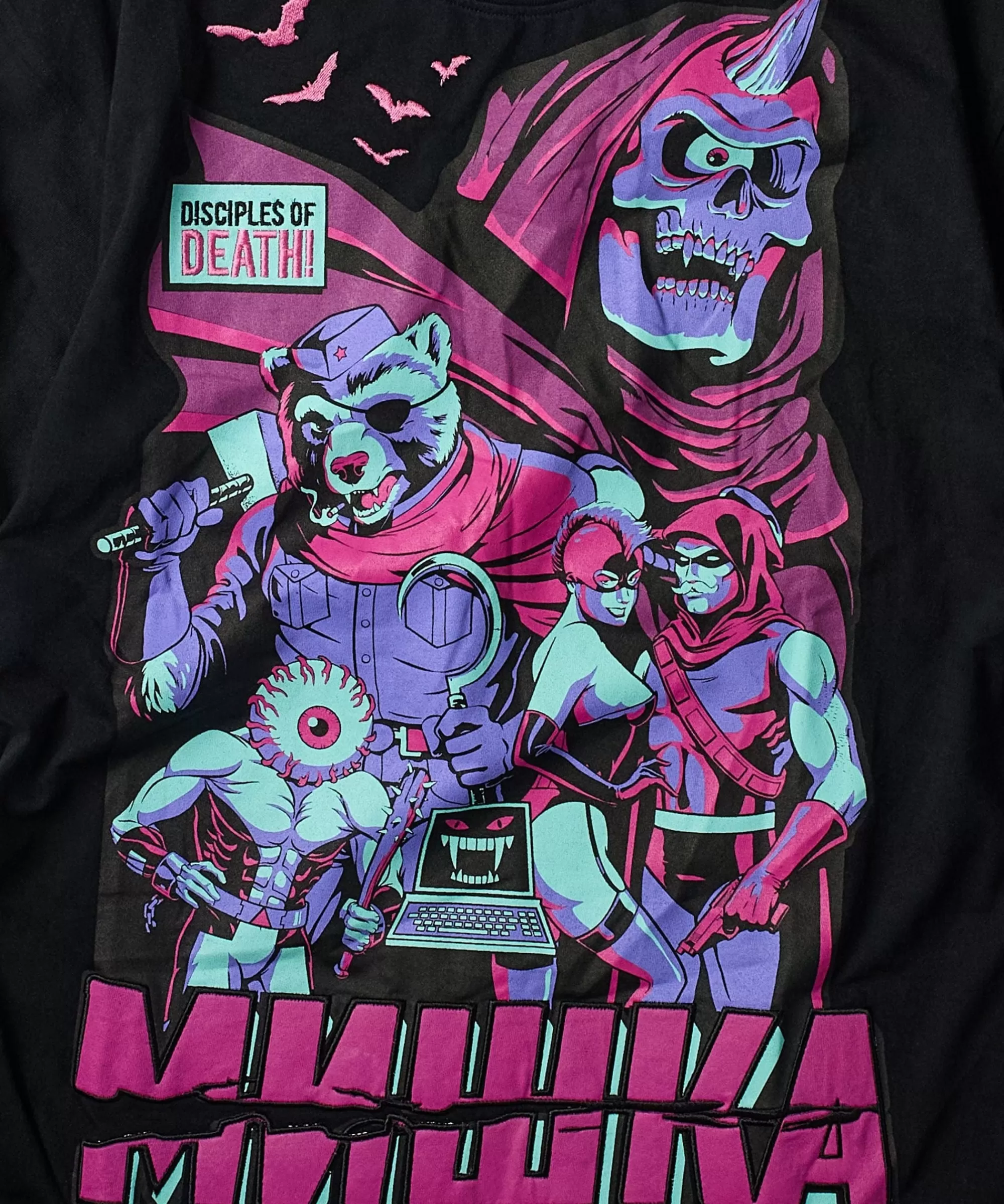 Online Mishka Disciples Of Death Short Sleeve Tee - Black Graphic Tees