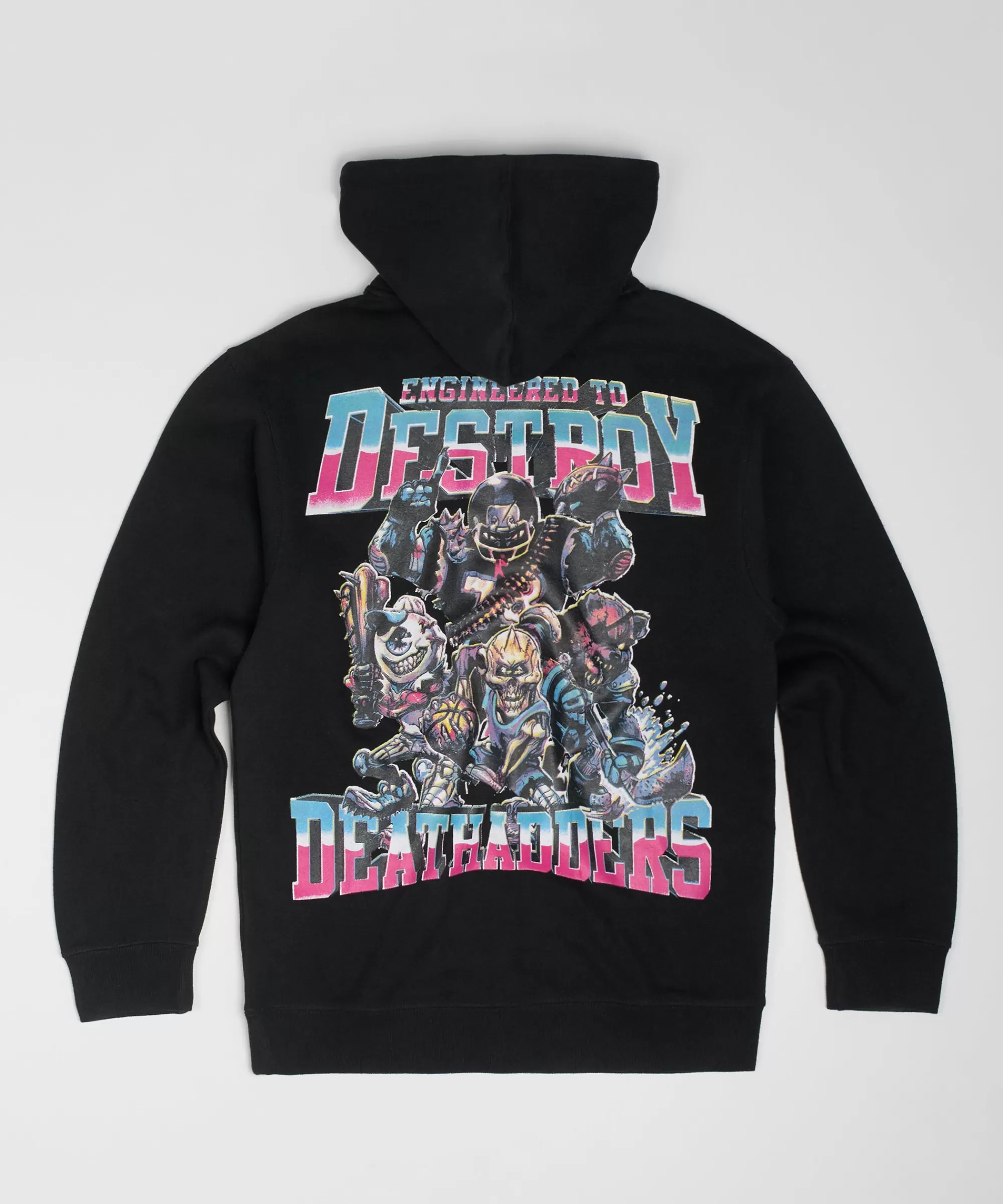 Clearance Mishka Engineered To Destroy Back Print Hoodie - Black Hoodies | Hoodies