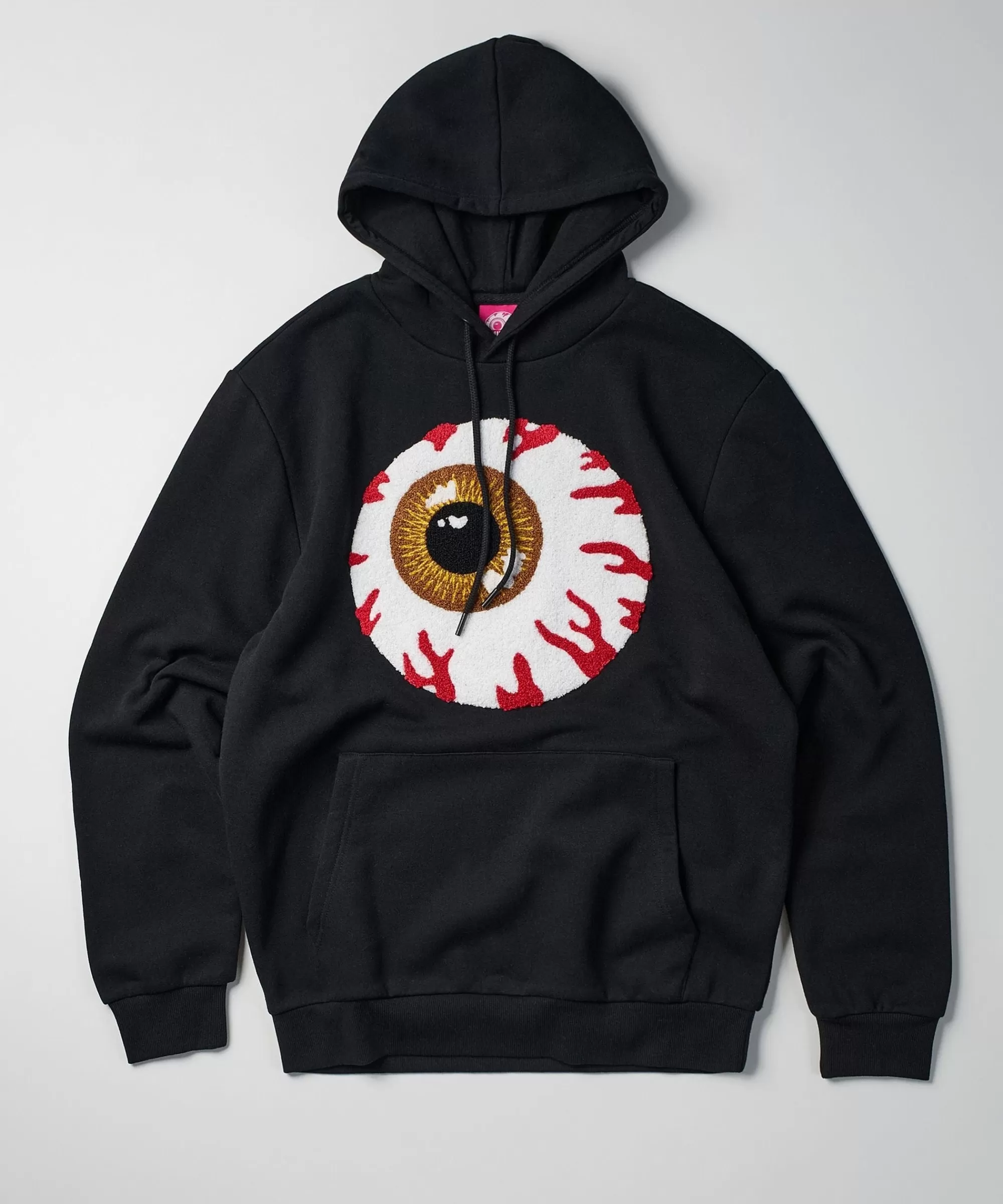 Clearance Mishka Jumbo Keep Watch Chenille Patched Hoodie - Black Hoodies | Hoodies