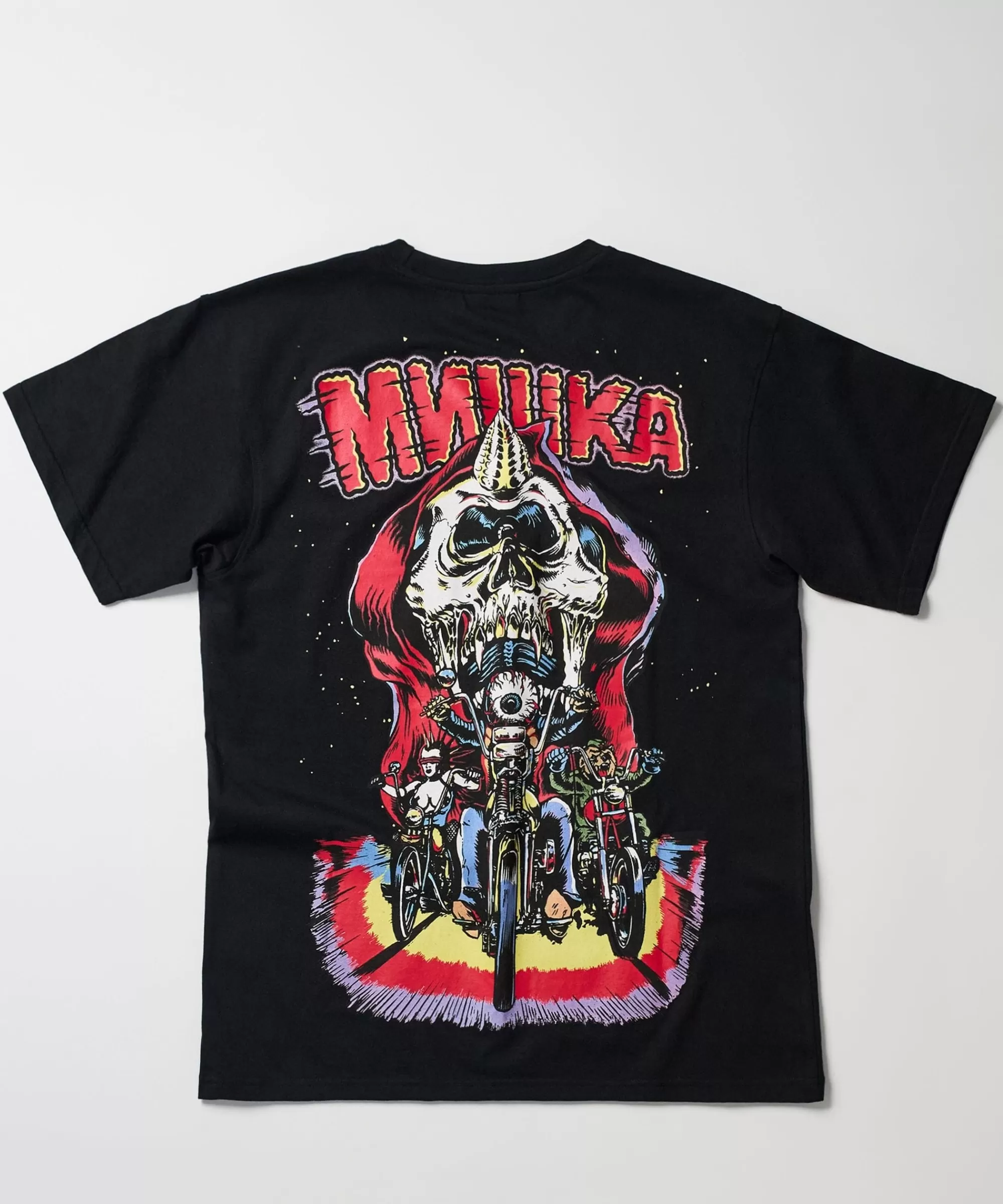 Clearance Mishka Logo Keep Watch Short Sleeve Tee - Black Graphic Tees