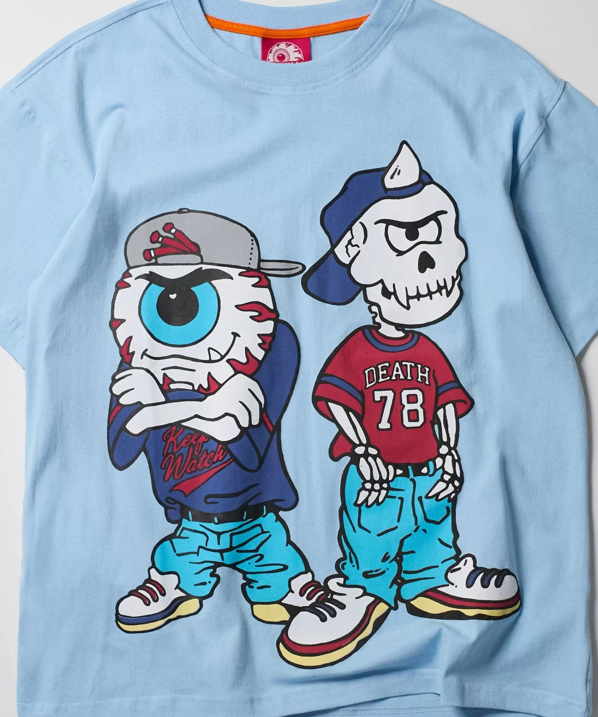 Online Mishka Nineties Short Sleeve Tee - Light Blue Graphic Tees