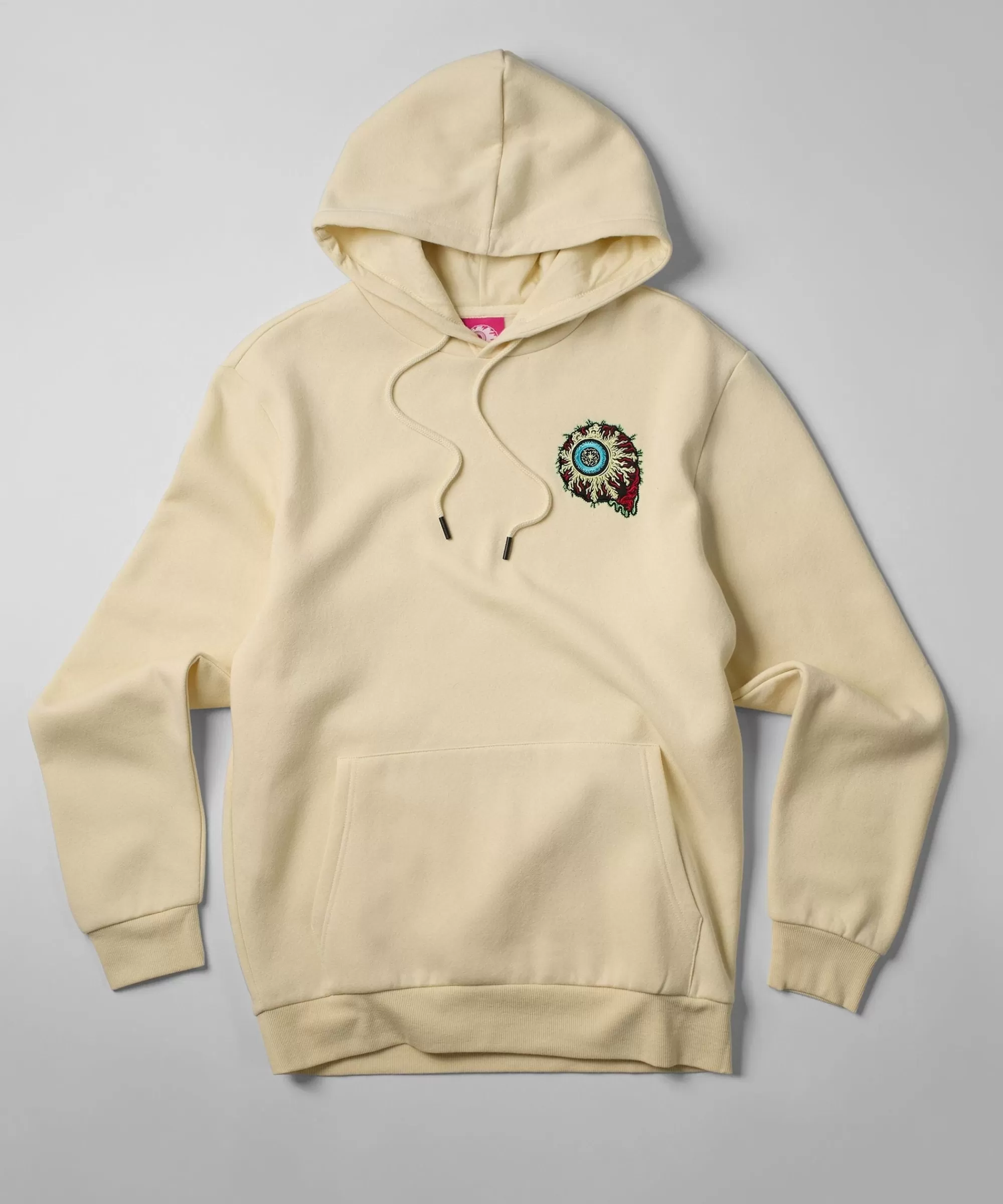 Hot Mishka Rock Embroidered Hoodie - Khaki Hoodies | Hoodies