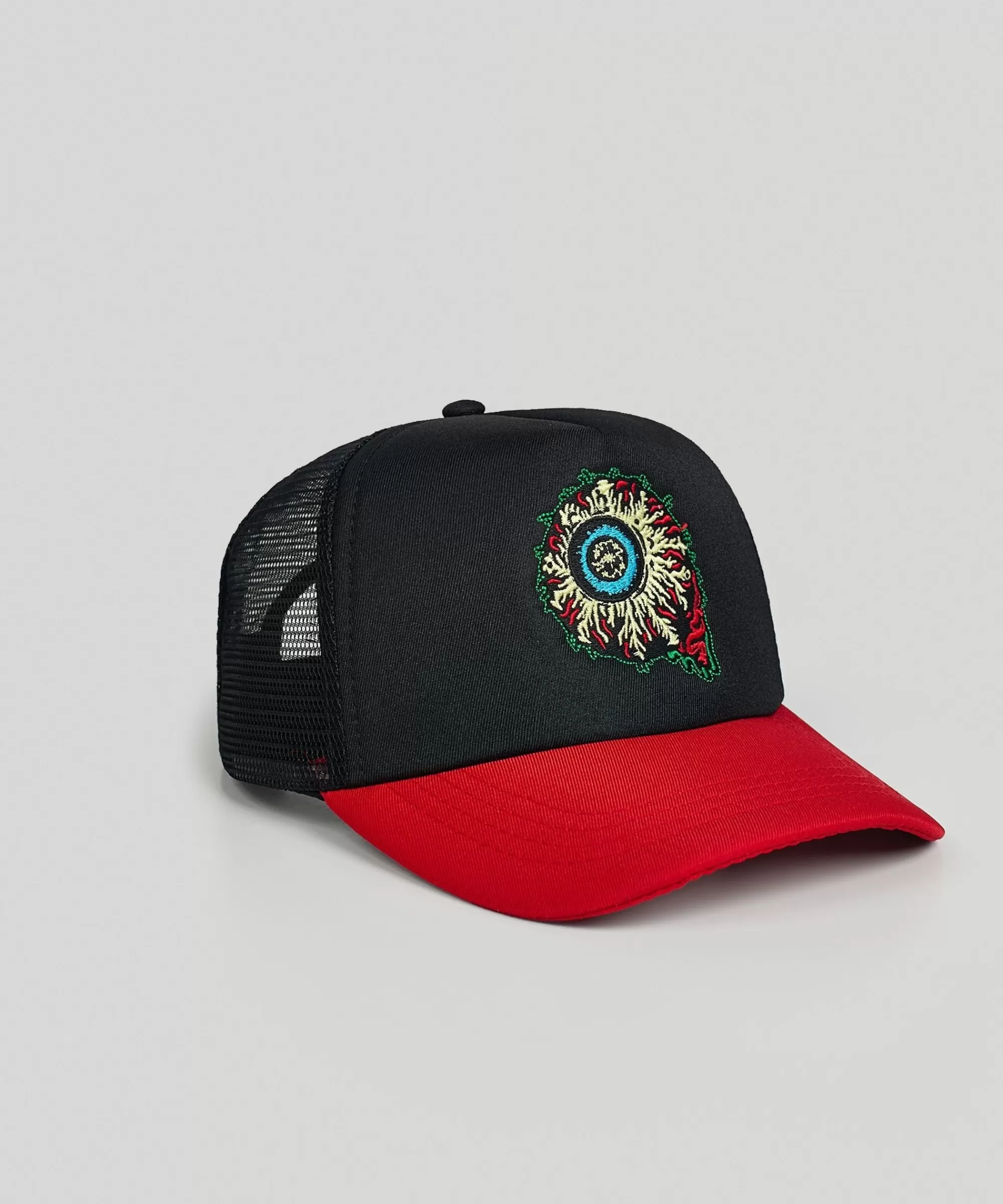 Cheap Mishka Rock Eyeball Embroidered Trucker Hat Hats