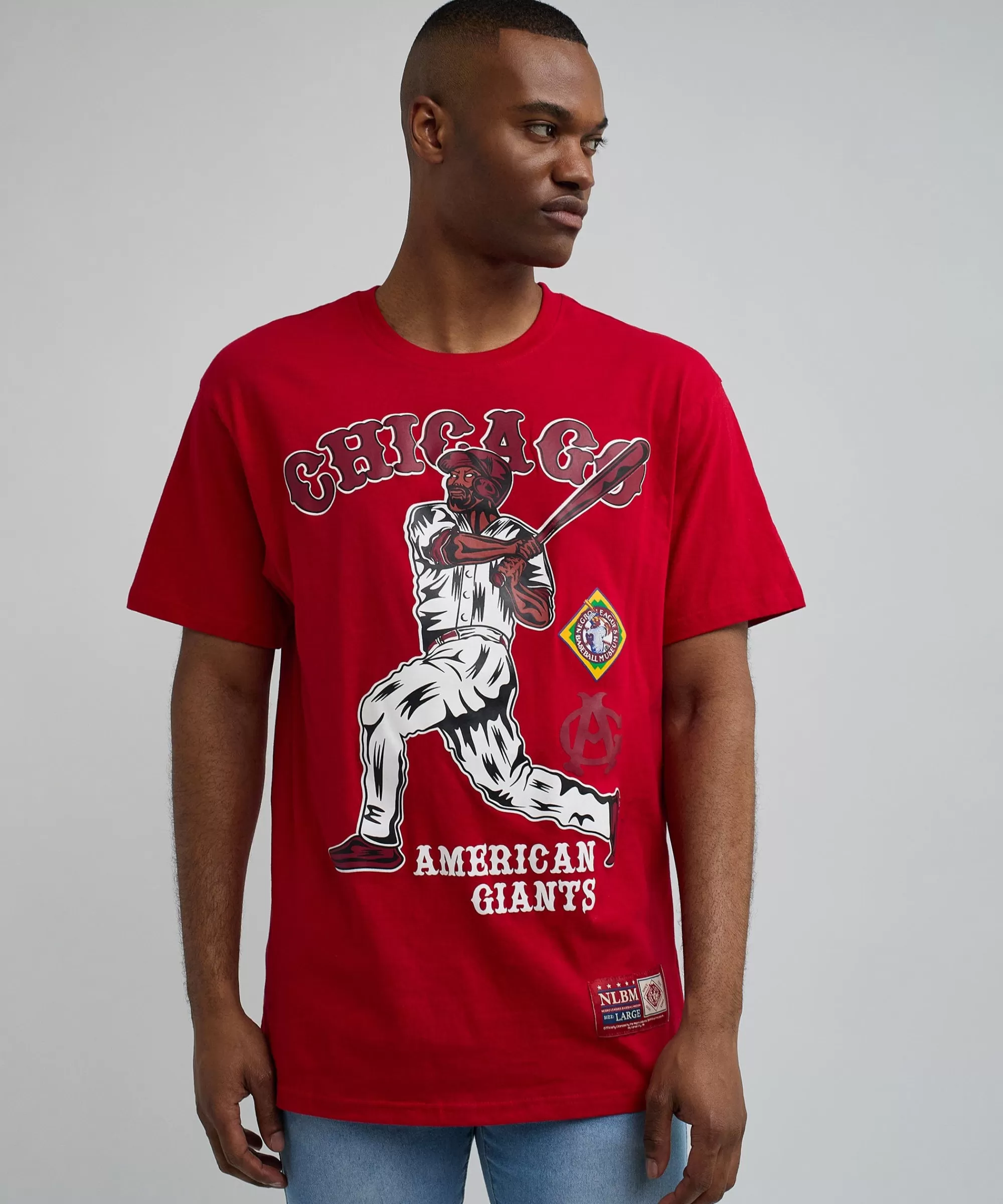 Outlet NLBM Chicago Short Sleeve Tee - Red Graphic Tees