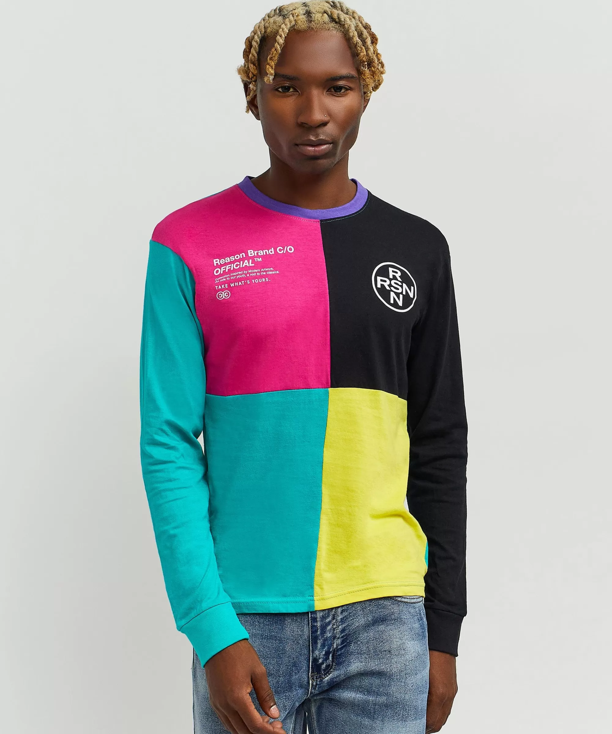 Clearance Nolan Color Block Long Sleeve Tee Long Sleeve Tees | Graphic Tees