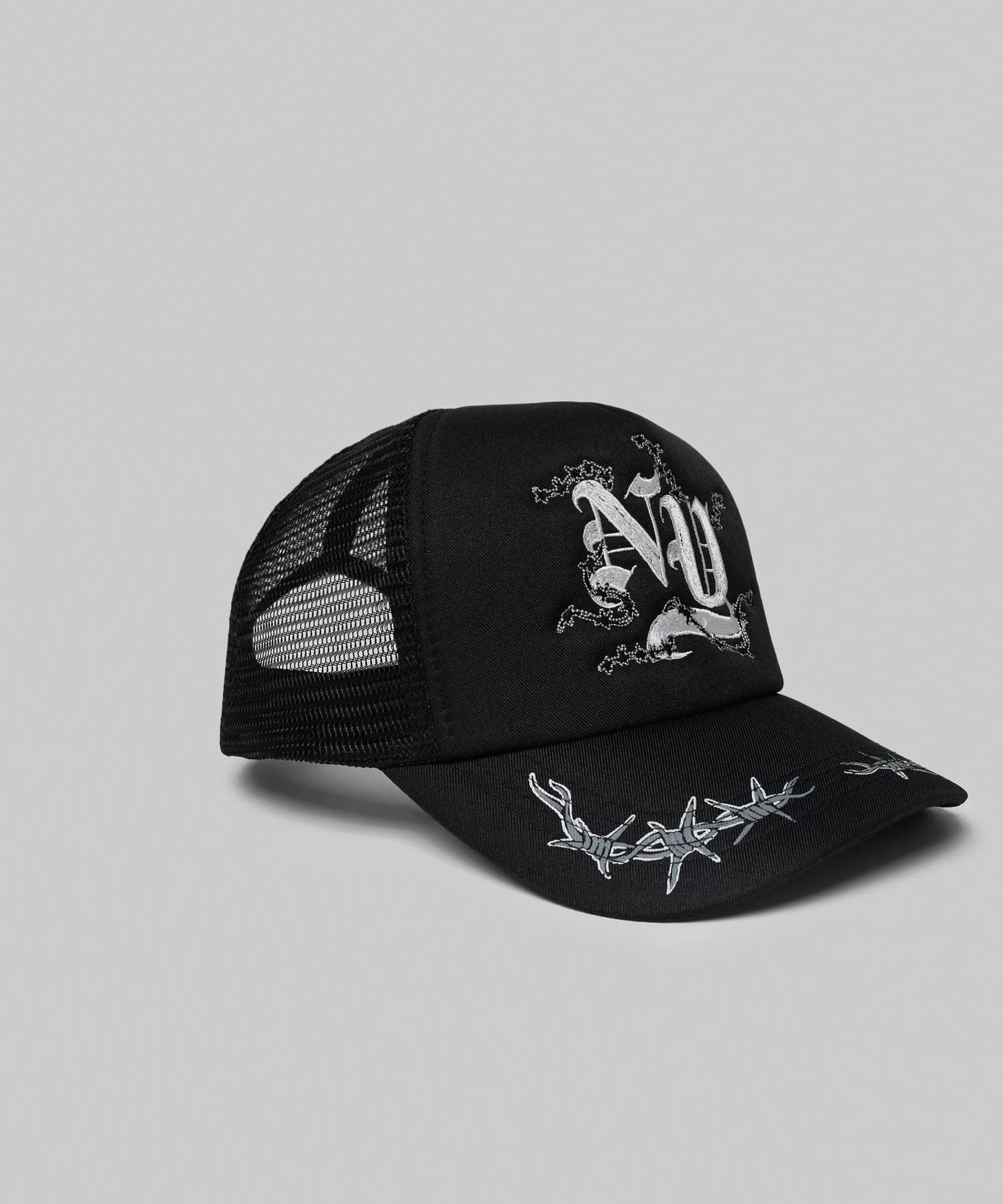 Discount NY Embroidery Trucker Hat - Black Hats