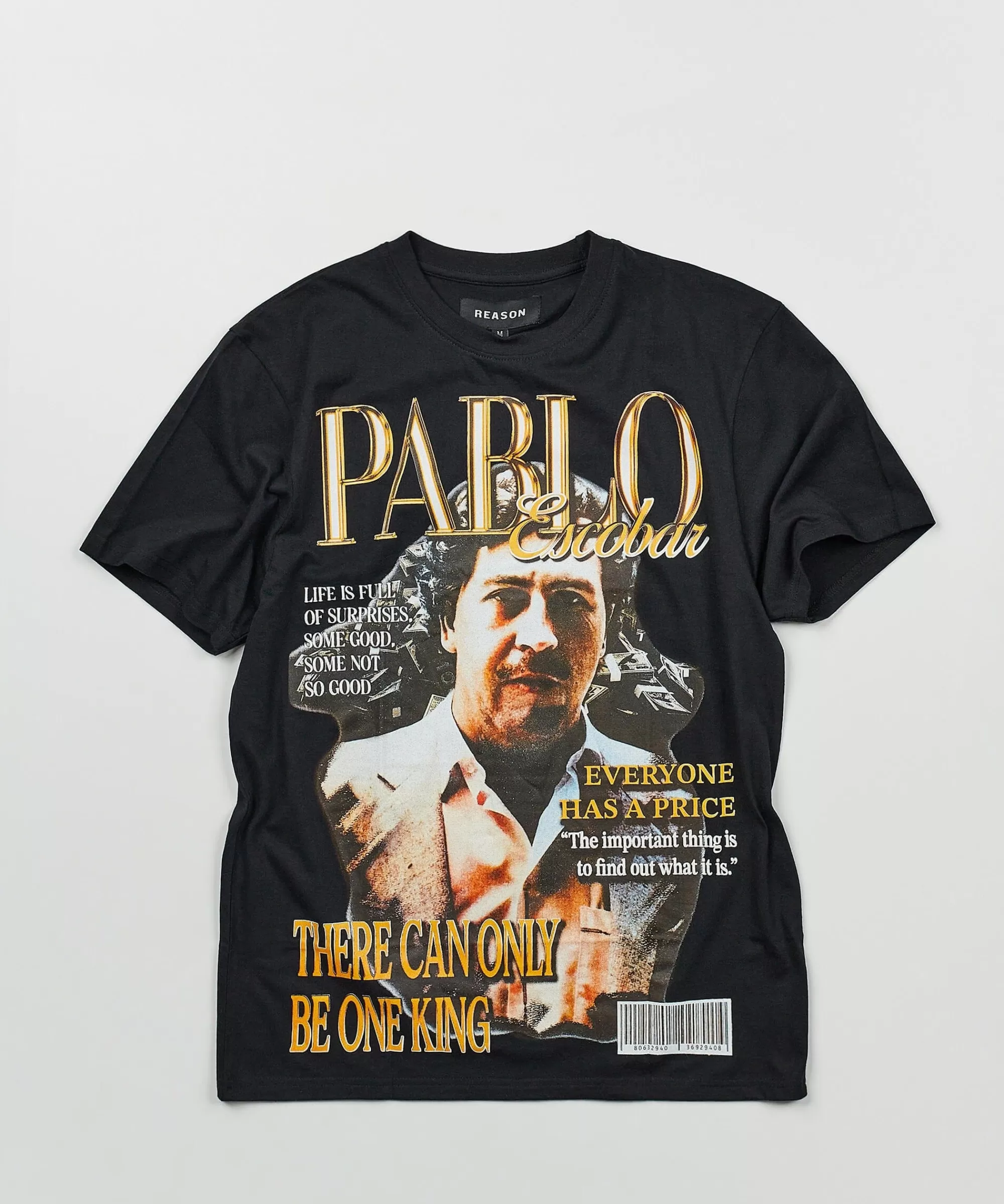 Cheap Pablo Cover Short Sleeve Tee - Black Graphic Tees