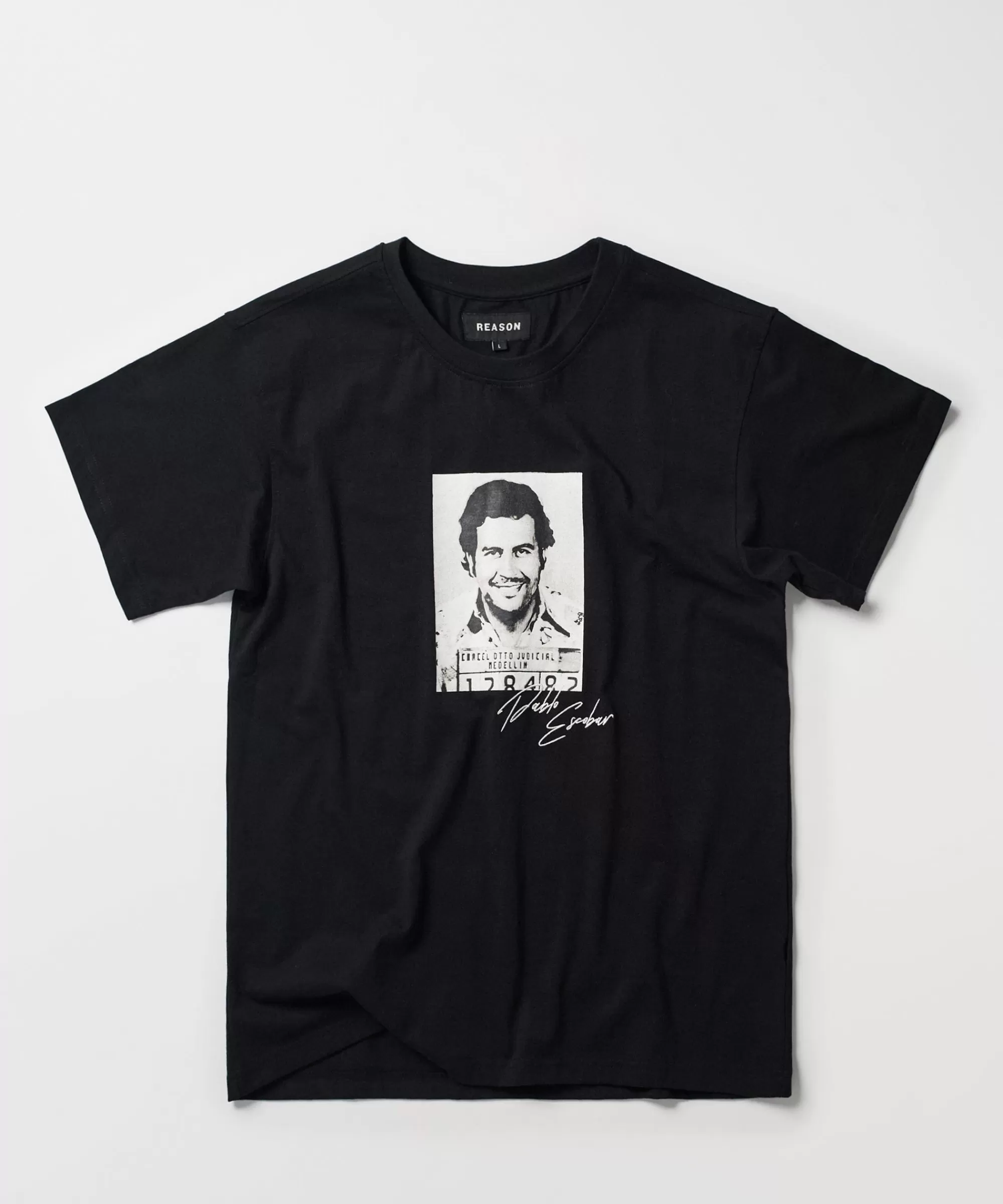 Sale Pablo Mugshot Short Sleeve Tee - Black Graphic Tees