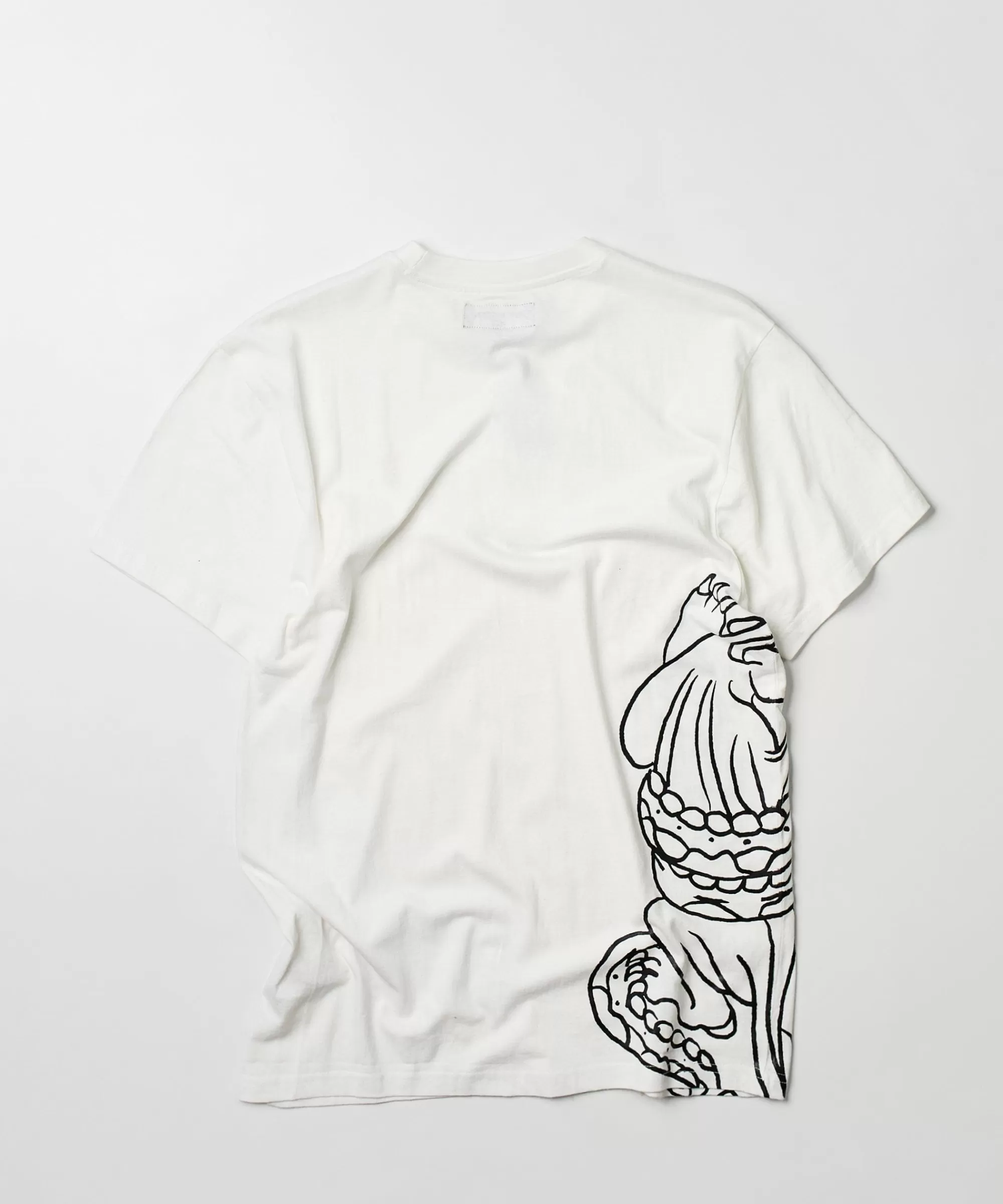 Best Panter Short Sleeve Graphic Print Embroidered Detail Tee - White Graphic Tees