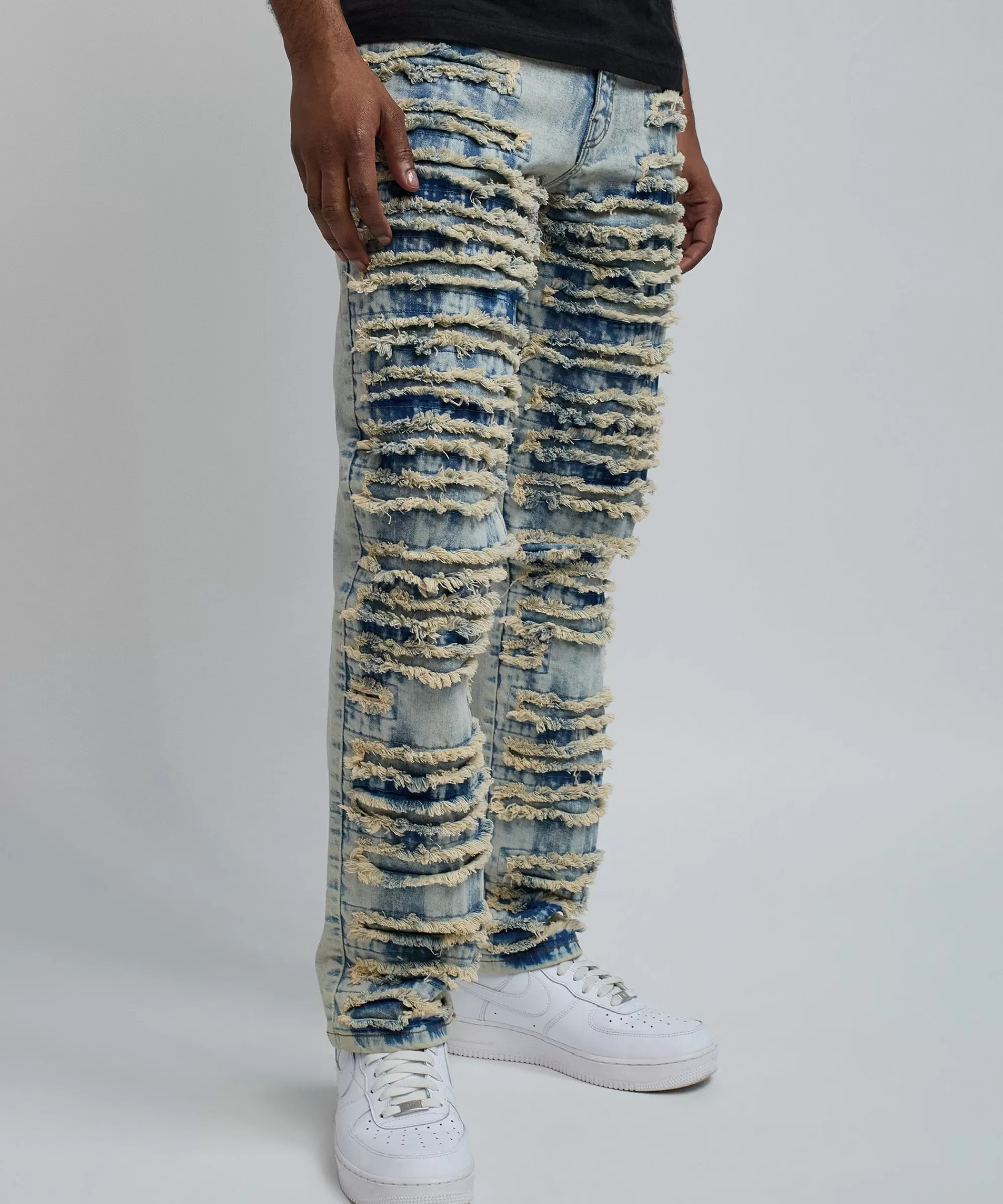 Store Peachtree Denim Jeans - Cream Denim Jeans | Shop All Bottoms