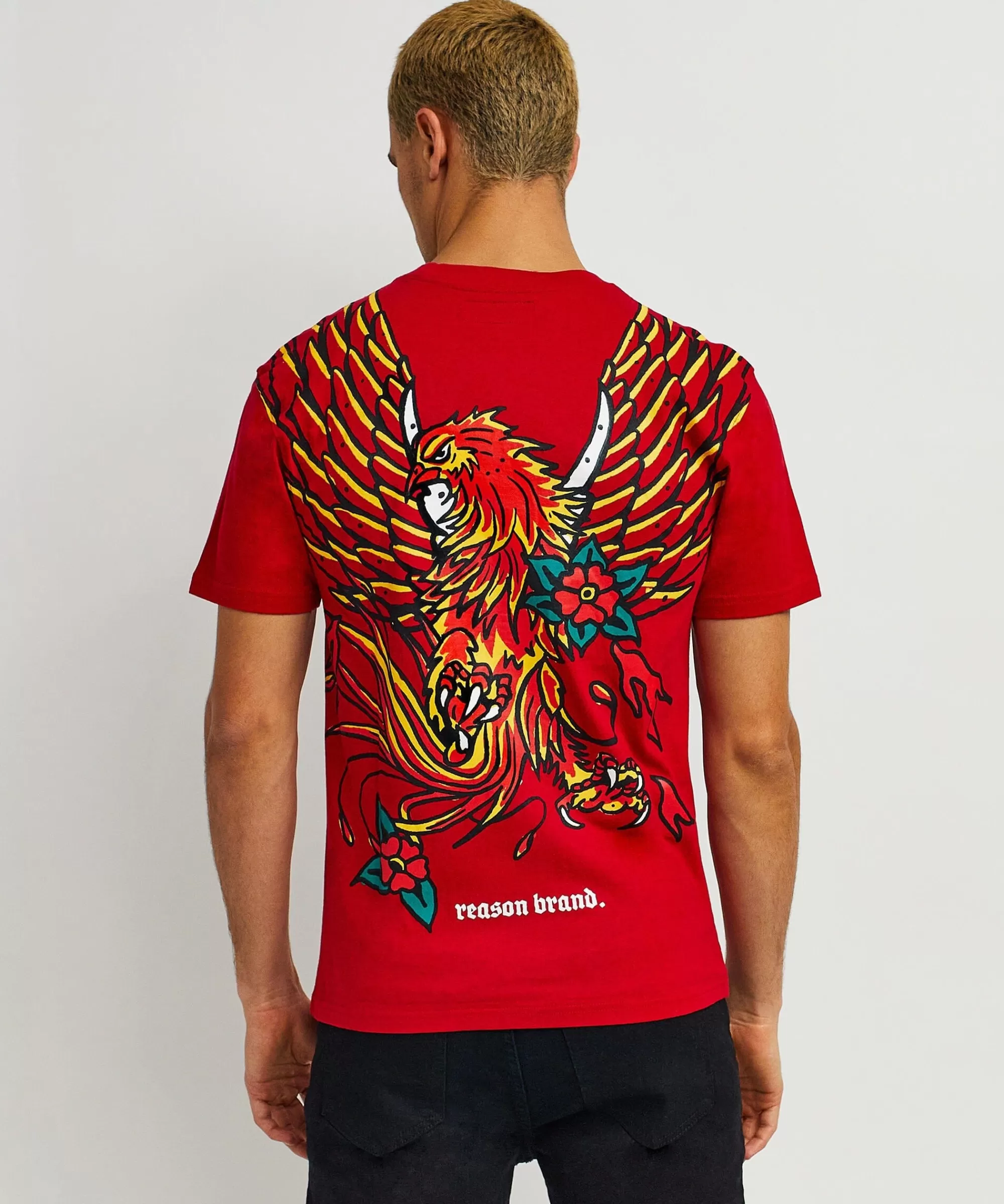 Store Phoenix Short Sleeve Graphic Print Tee - Red Graphic Tees