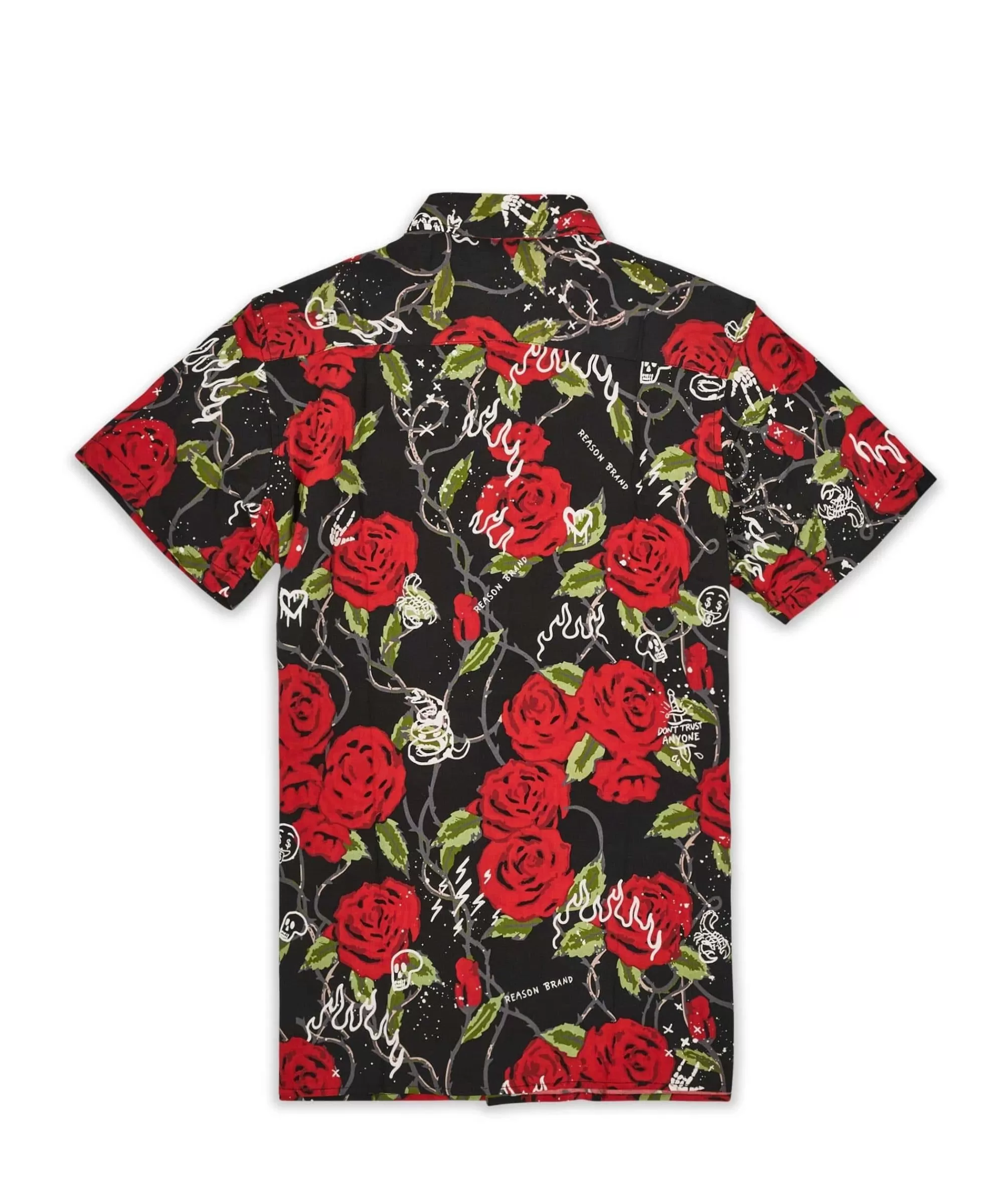 Shop Plus Size Harper Rose Allover Print Short Sleeve Shirt Button Downs