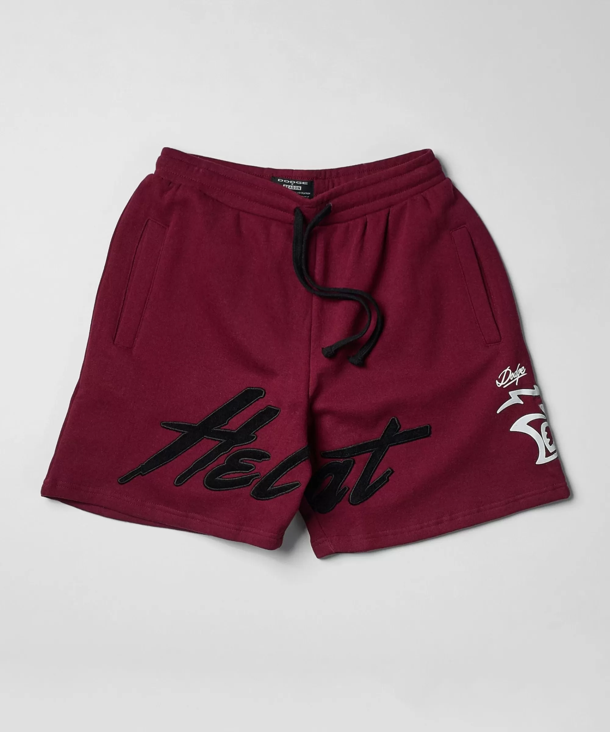 Shop Plus Size Hellcat Fleece Shorts - Burgundy Shorts