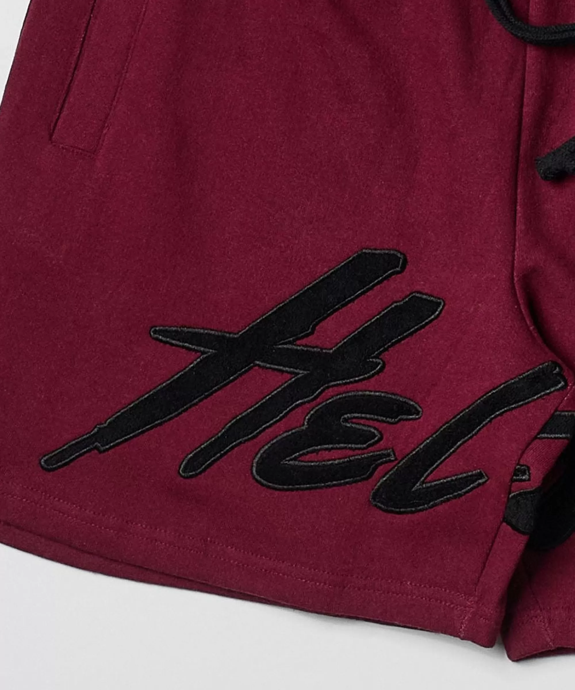 Shop Plus Size Hellcat Fleece Shorts - Burgundy Shorts