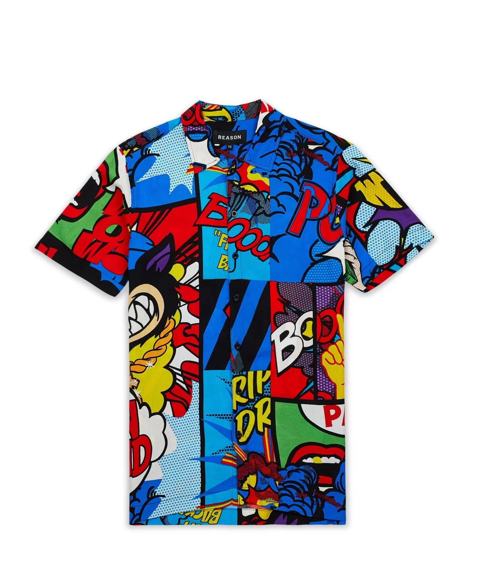 Store Plus Size Money Drip Allover Print Short Sleeve Shirt Button Downs