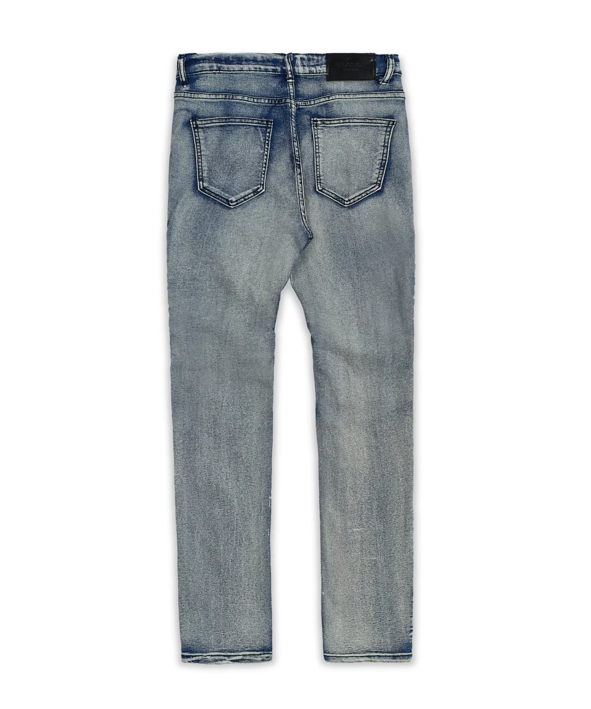 Cheap Plus Size Touch Up Paint Splatter Moto Jeans Denim Jeans | Denim