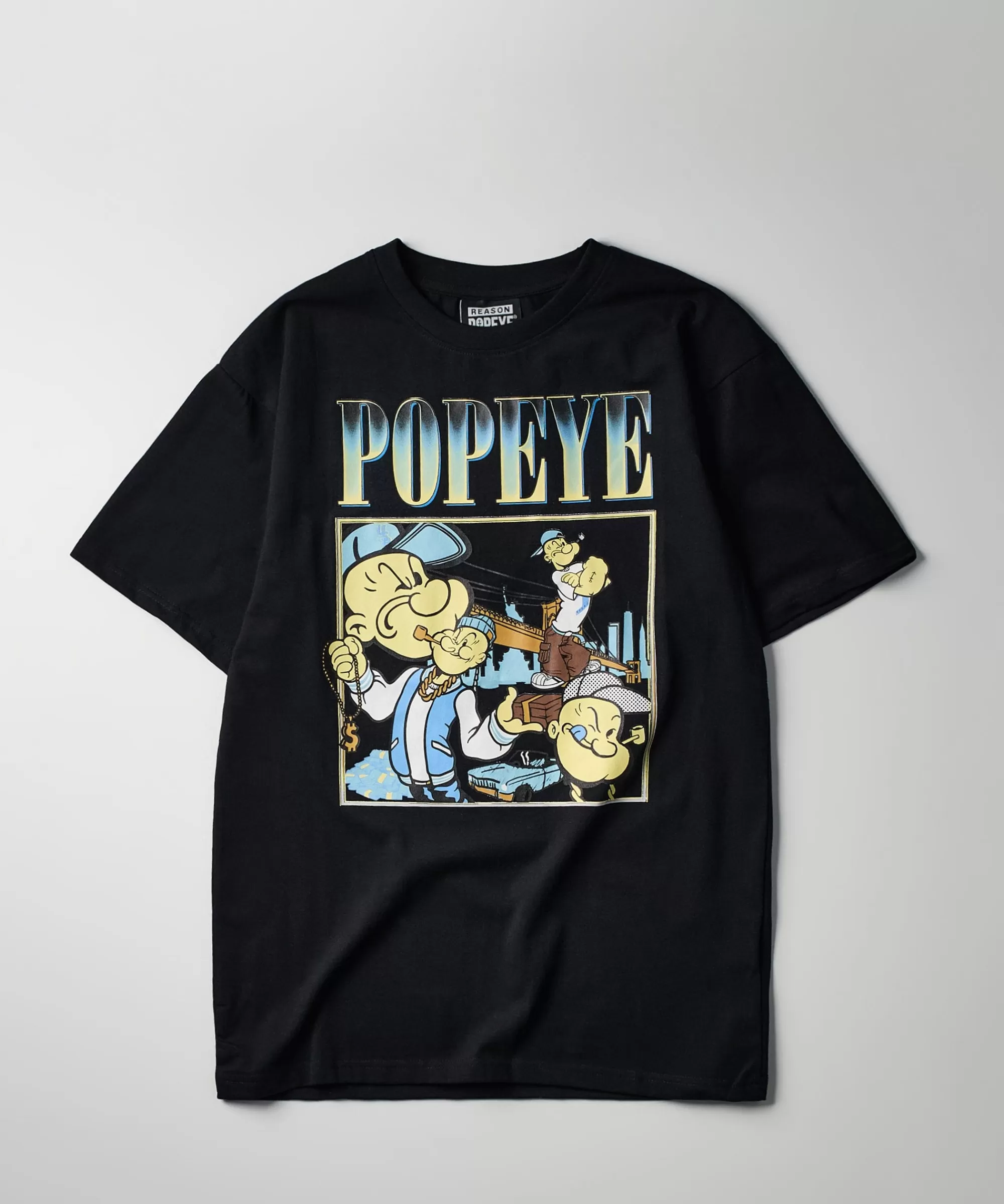 Clearance Popeye NY Short Sleeve Tee - Black Graphic Tees