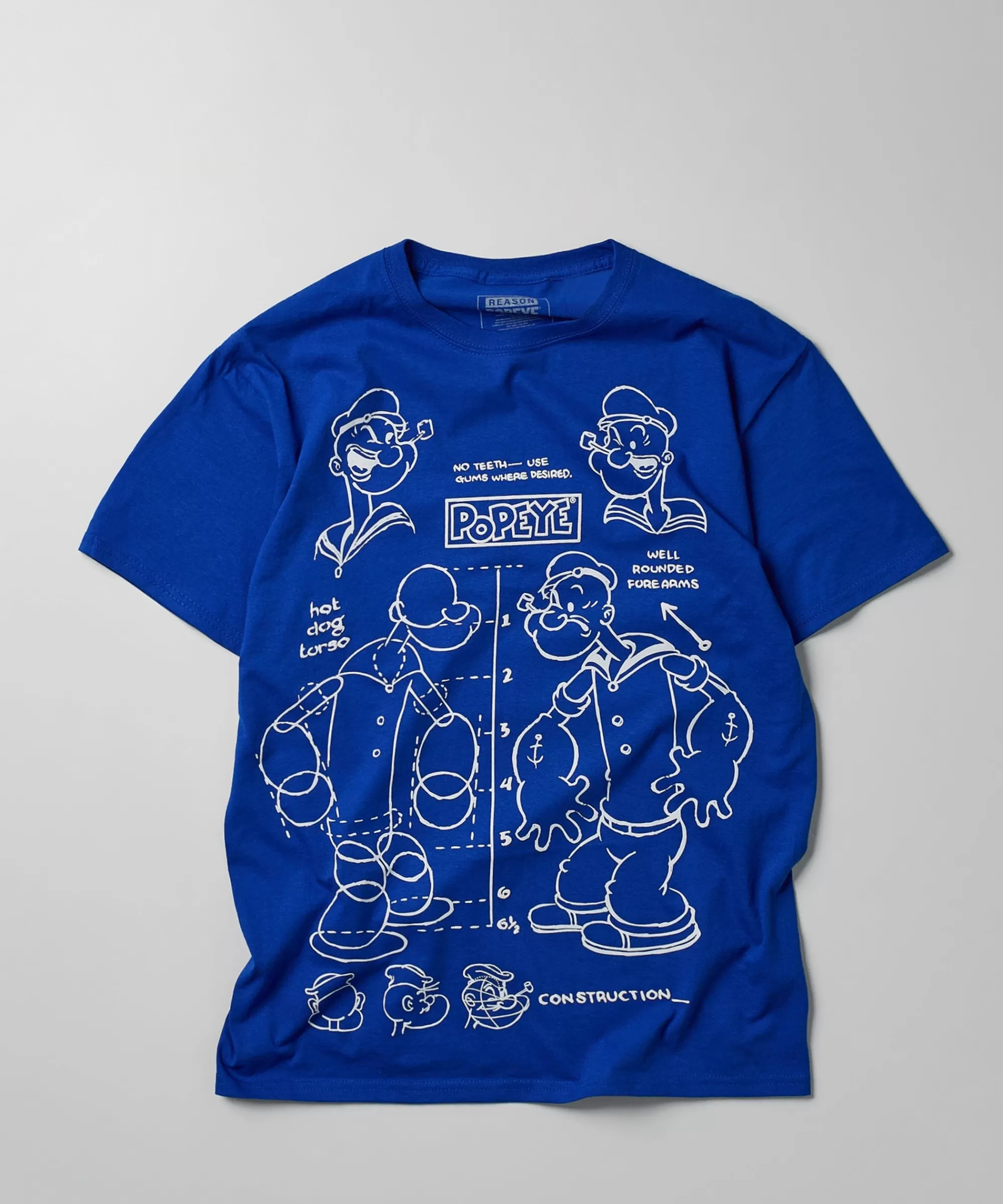 Store Popeye Short Sleeve Tee - Blue Graphic Tees