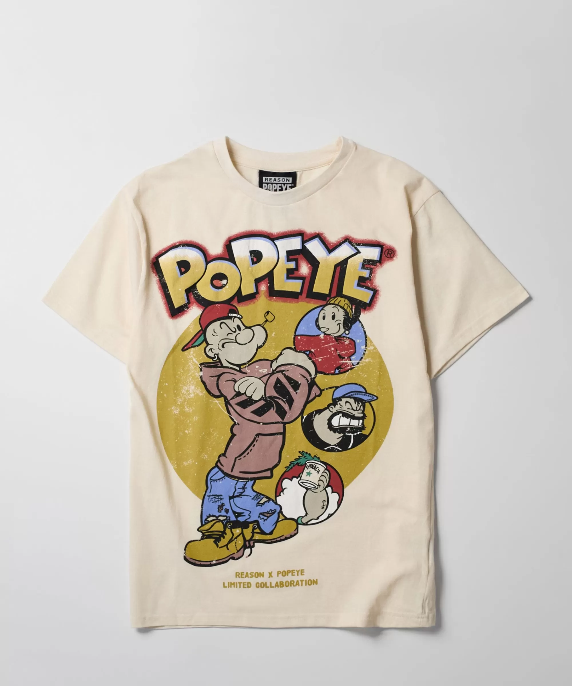 Hot Popeye Short Sleeve Tee - Khaki Graphic Tees