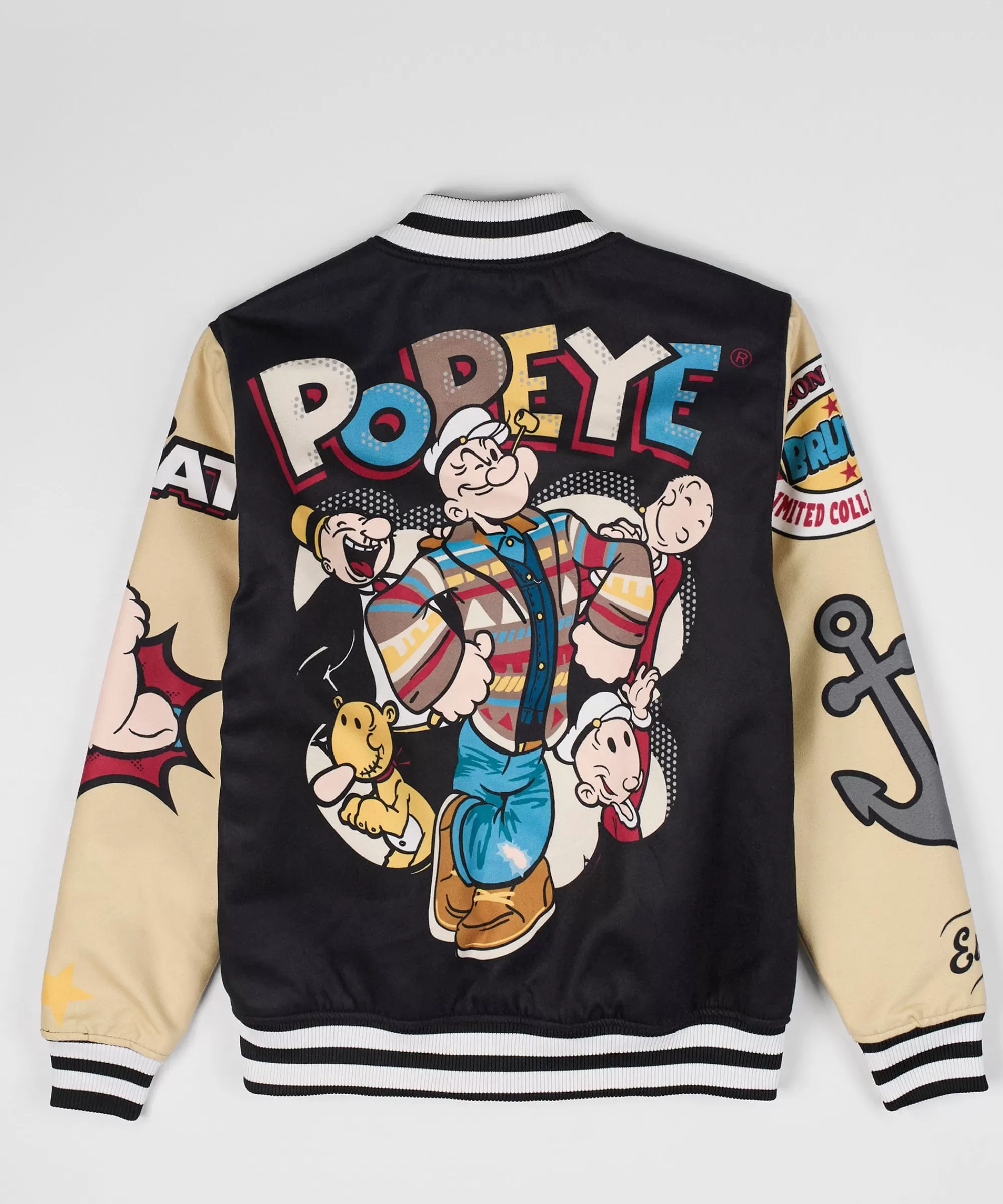 Best Popeye Varsity Jacket - Black Varsity Jackets