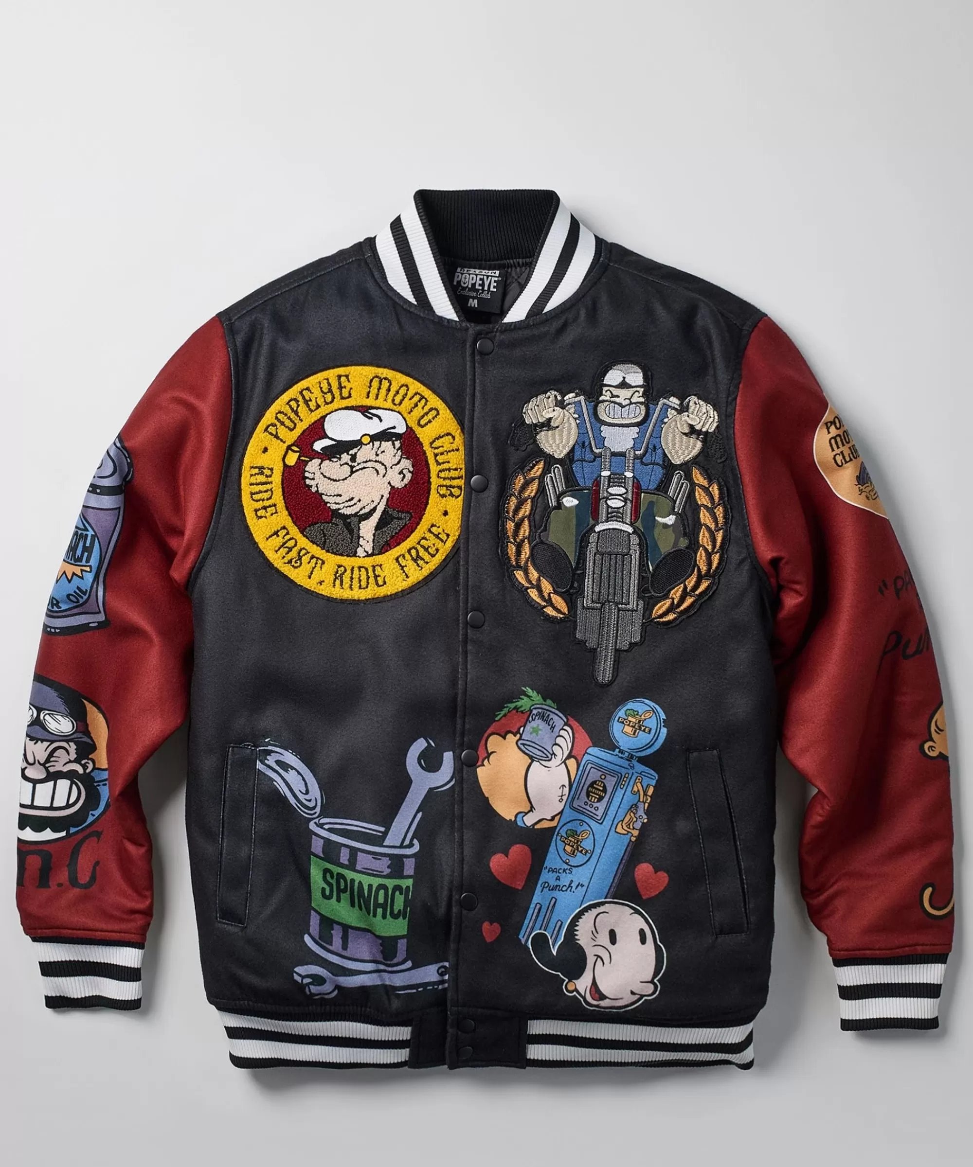 Clearance Popeye Wool Varsity Jacket Varsity Jackets