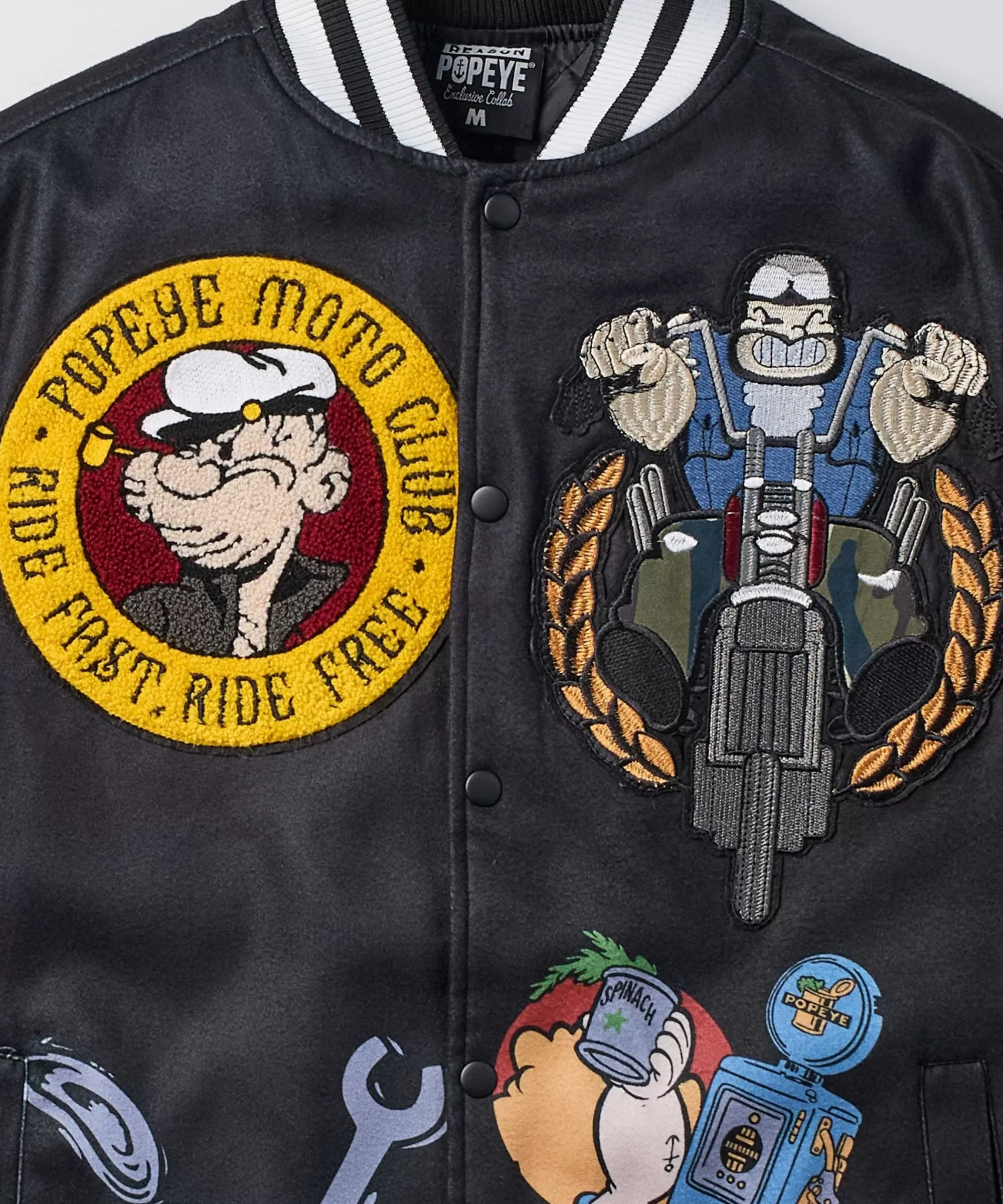 Clearance Popeye Wool Varsity Jacket Varsity Jackets