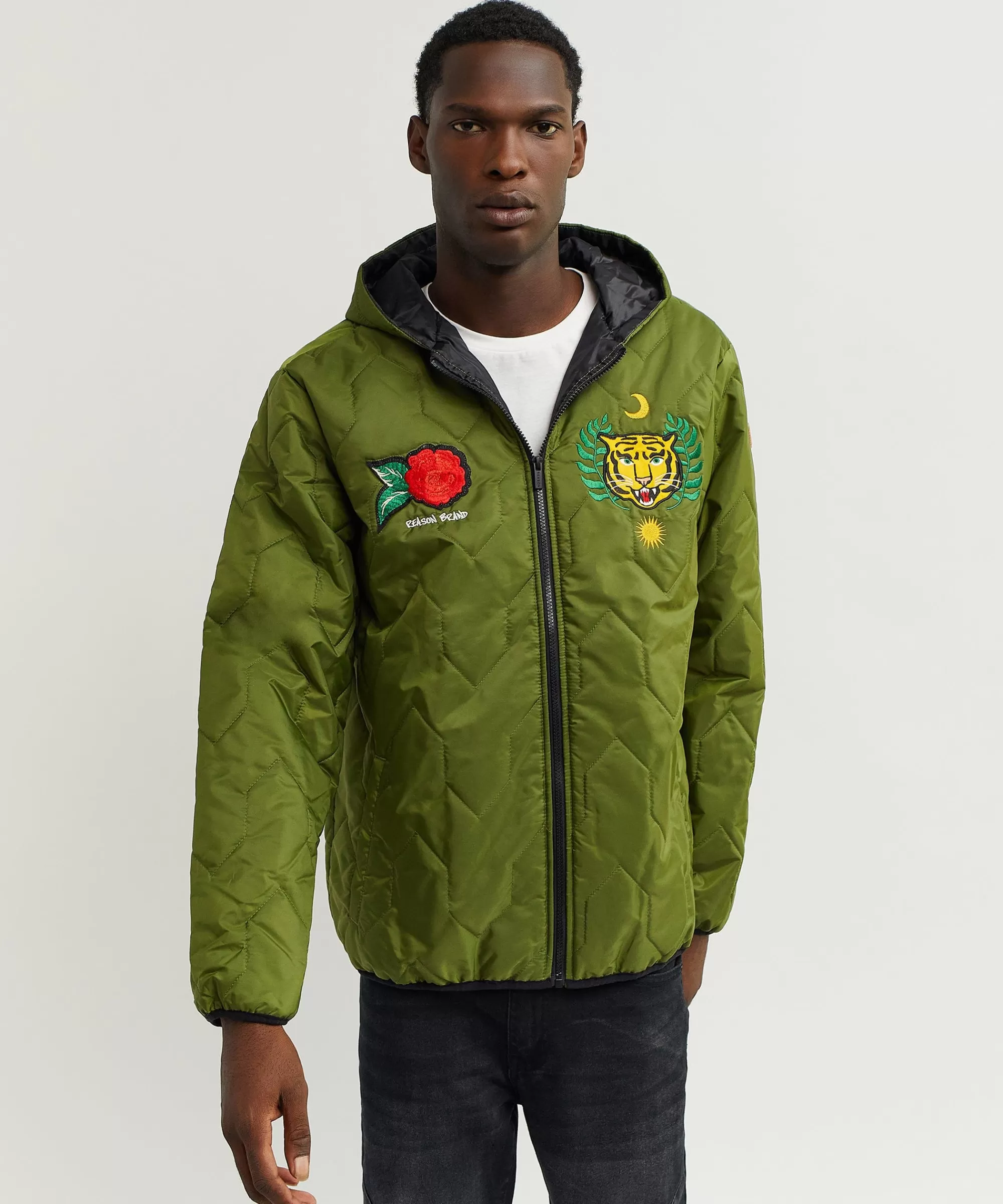 Best Sale Quilted Hooded Jacket - Olive Green Quilted Jackets