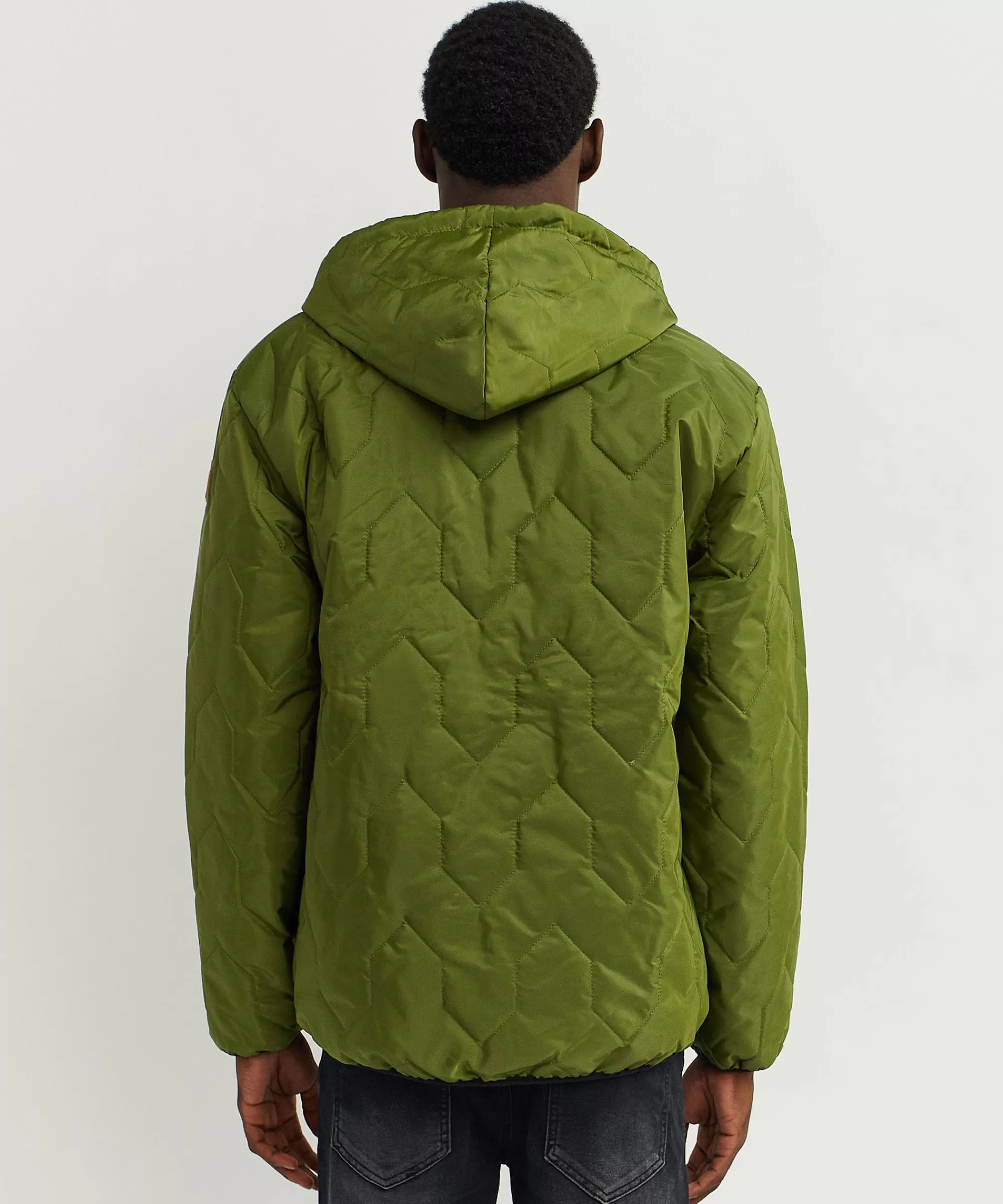 Best Sale Quilted Hooded Jacket - Olive Green Quilted Jackets