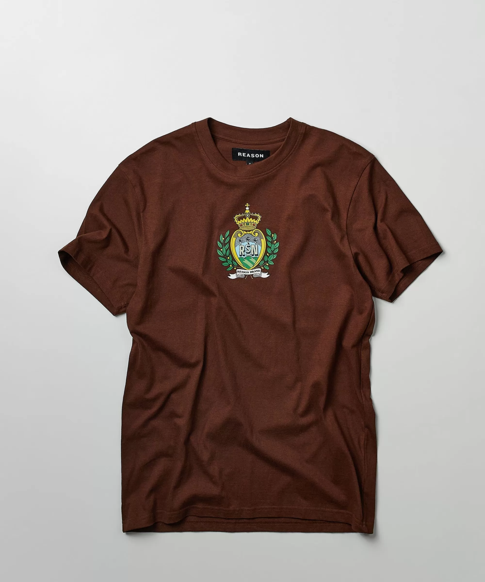 Clearance Reason Regal Short Sleeve Tee - Brown Graphic Tees