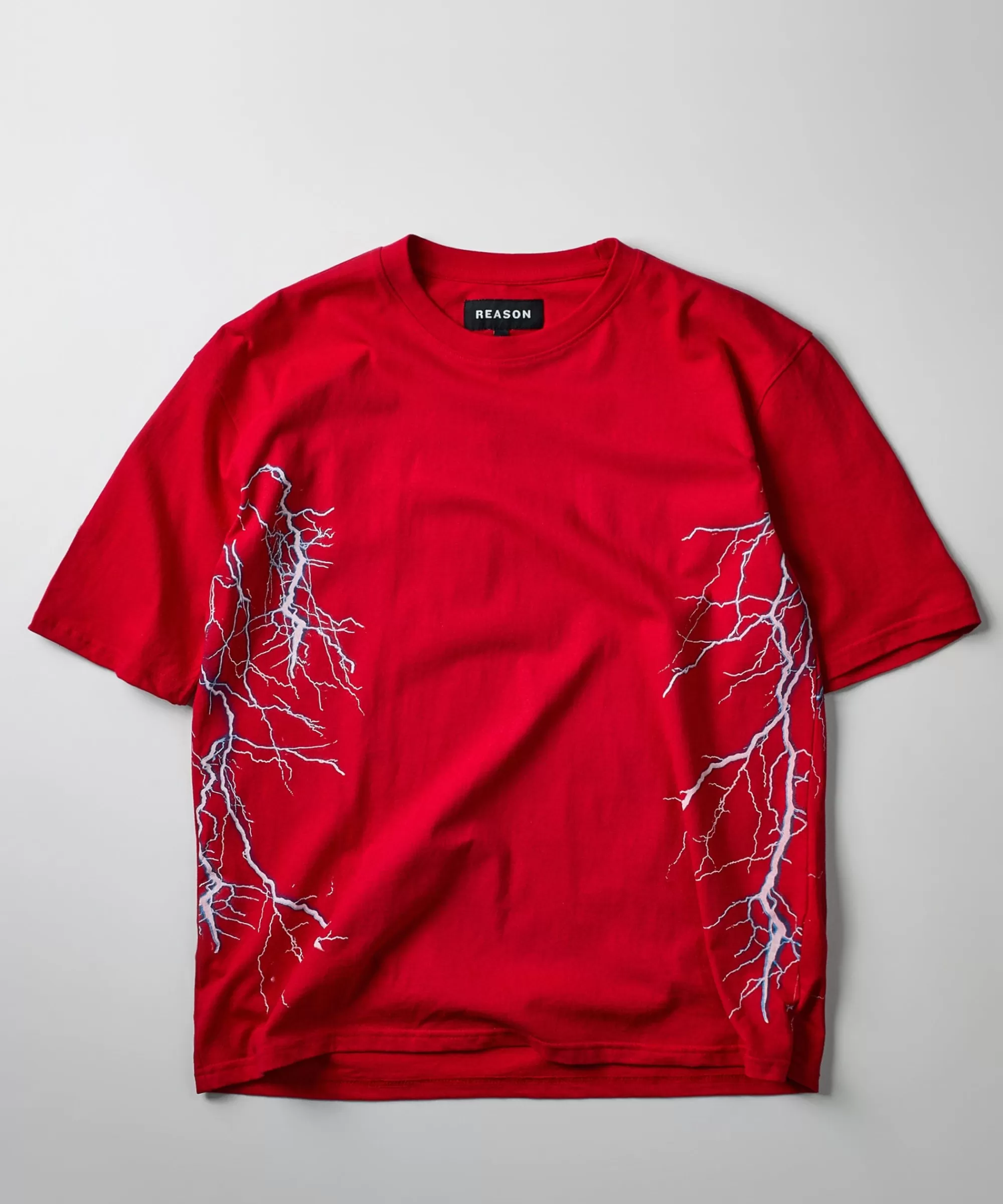 Best Sale Revenge Oversized Shorts Sleeve Tee - Red Oversized Tees | Graphic Tees