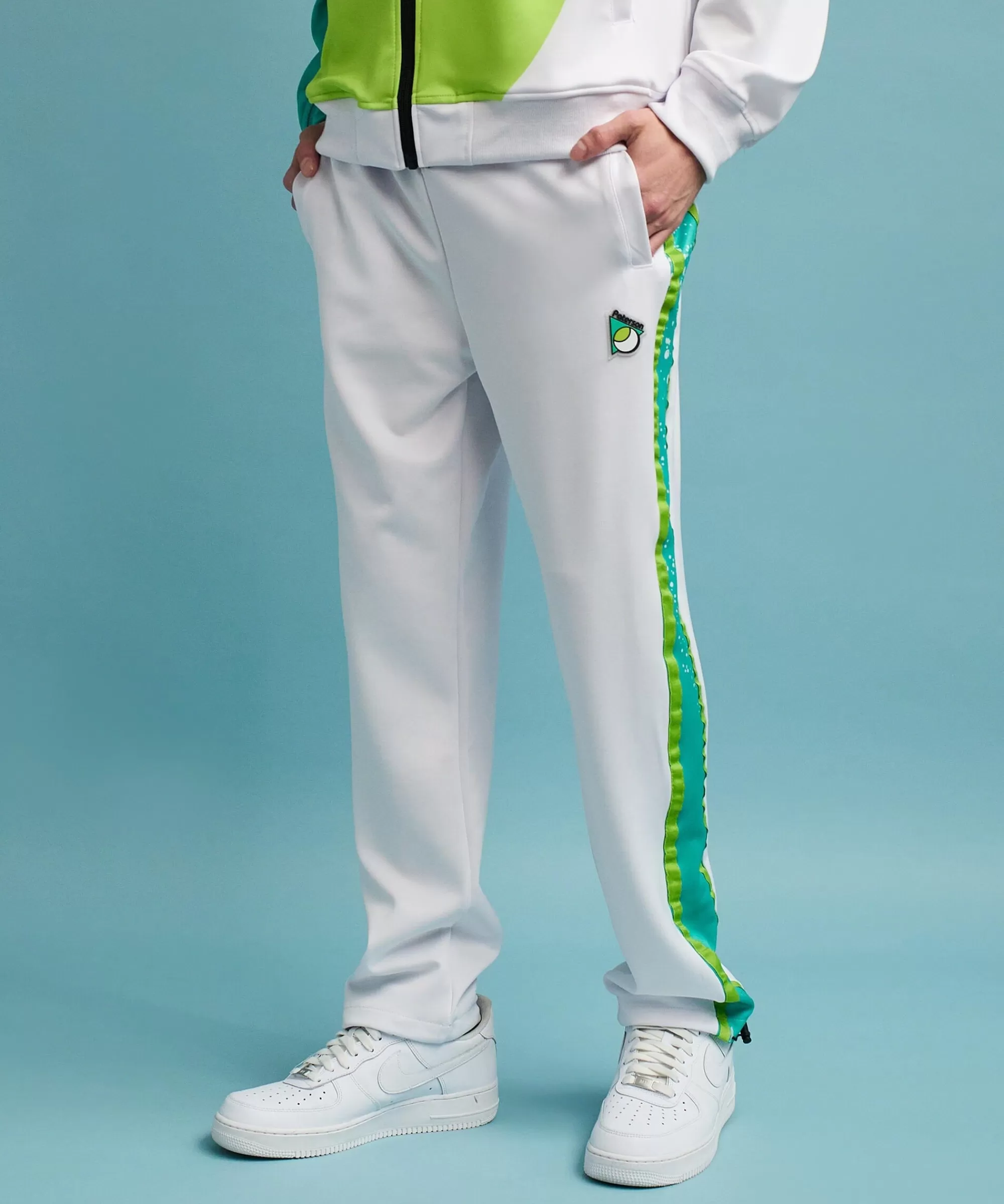 Best Roddick Track Pants - White/Neon Shop All Bottoms