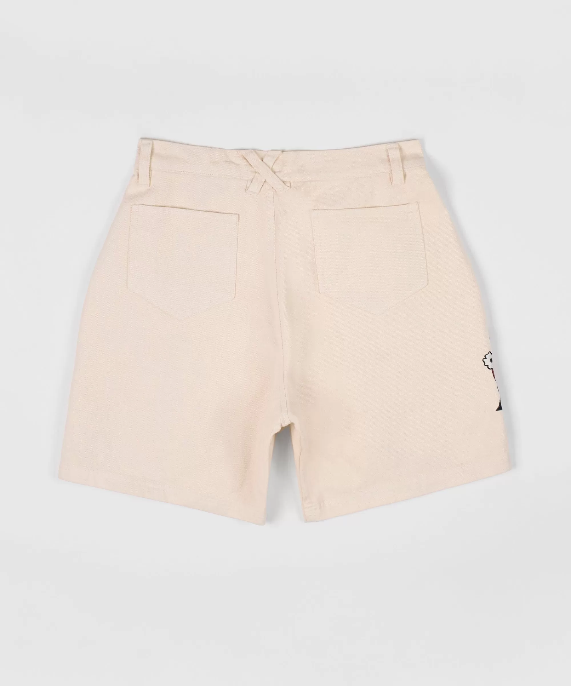 Fashion Roses Woven Shorts - Cream Shorts