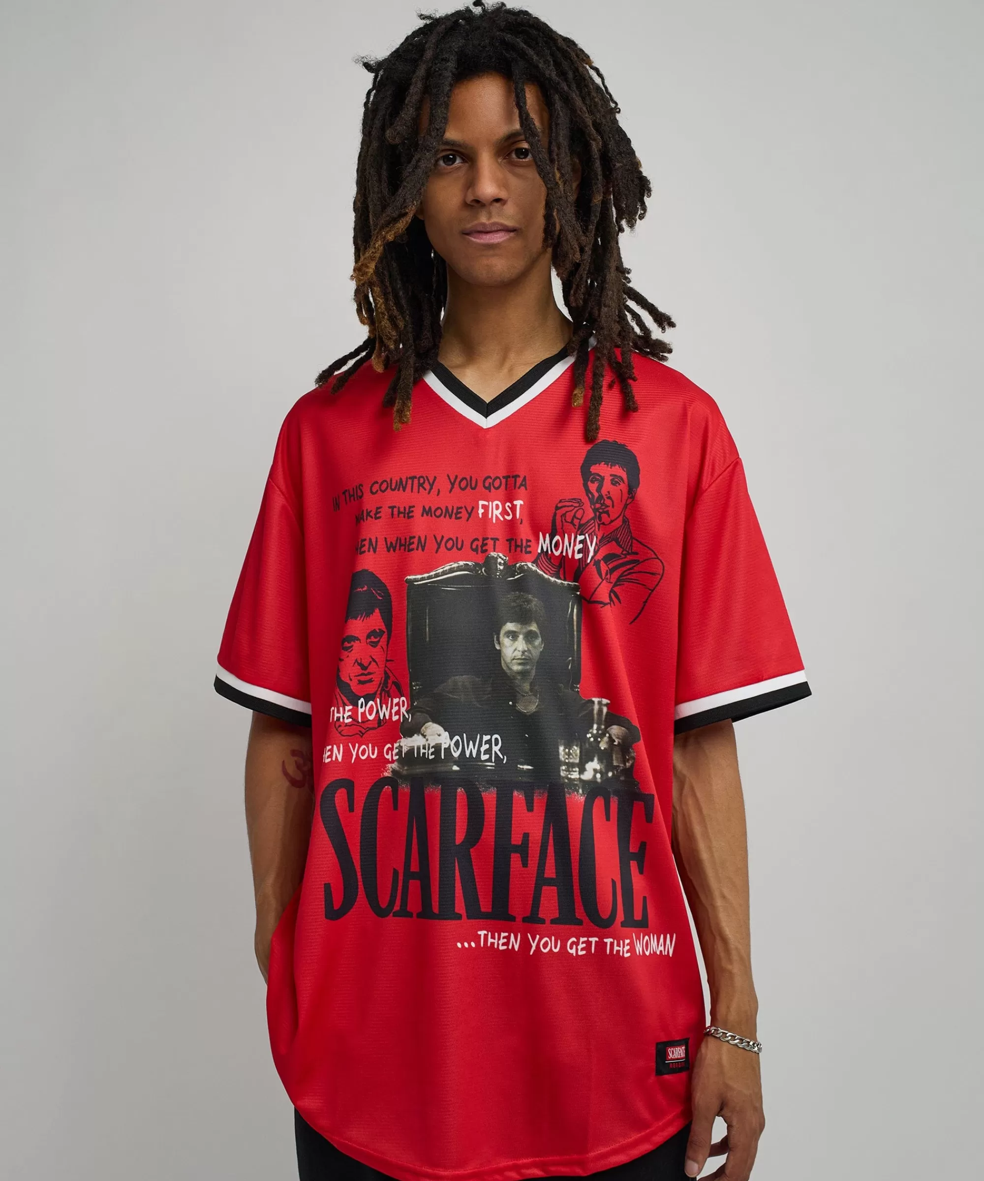 Flash Sale Scarface™ Baseball Jersey - Red Jerseys